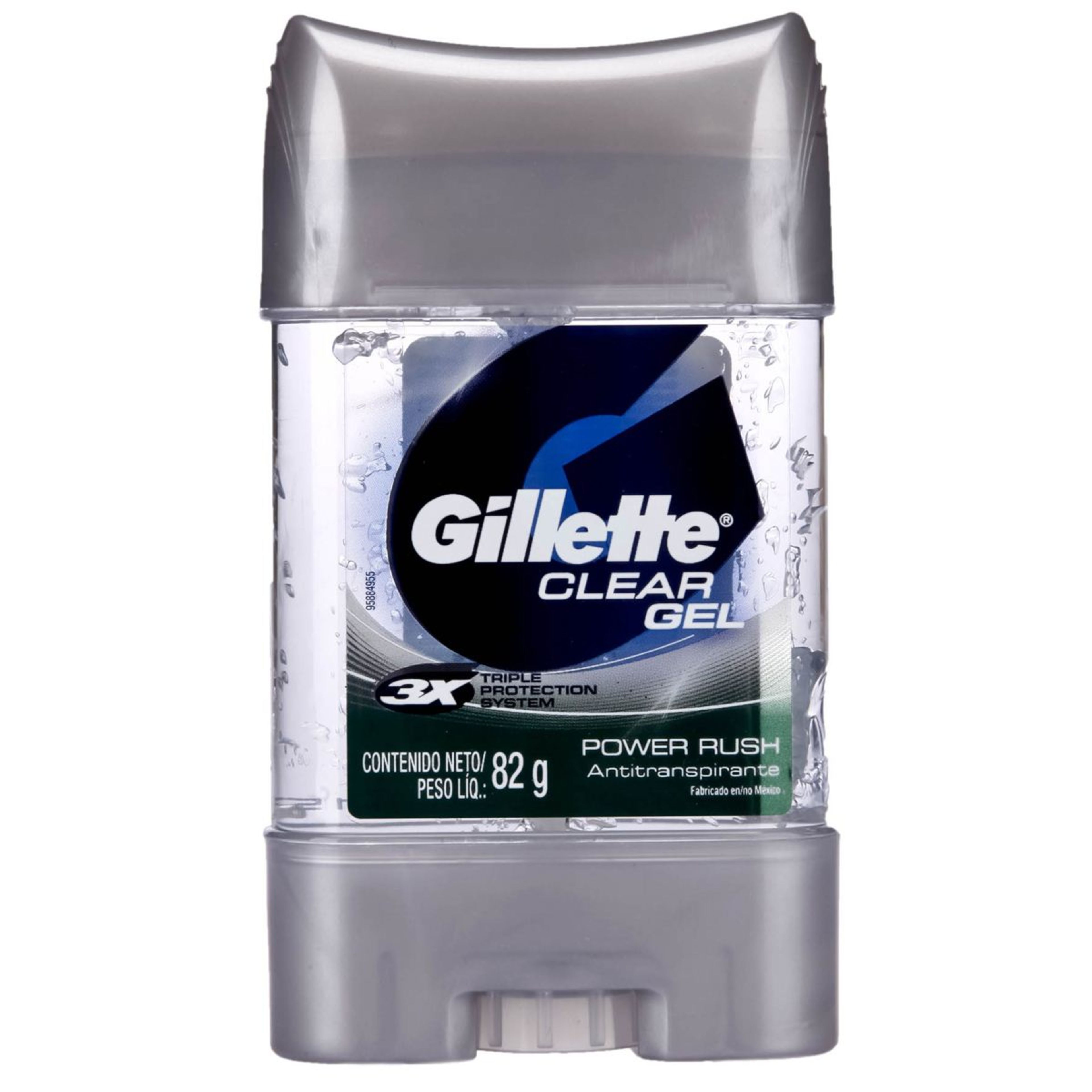 Gillette Power Rush Desodorante En Gel Con 82 G