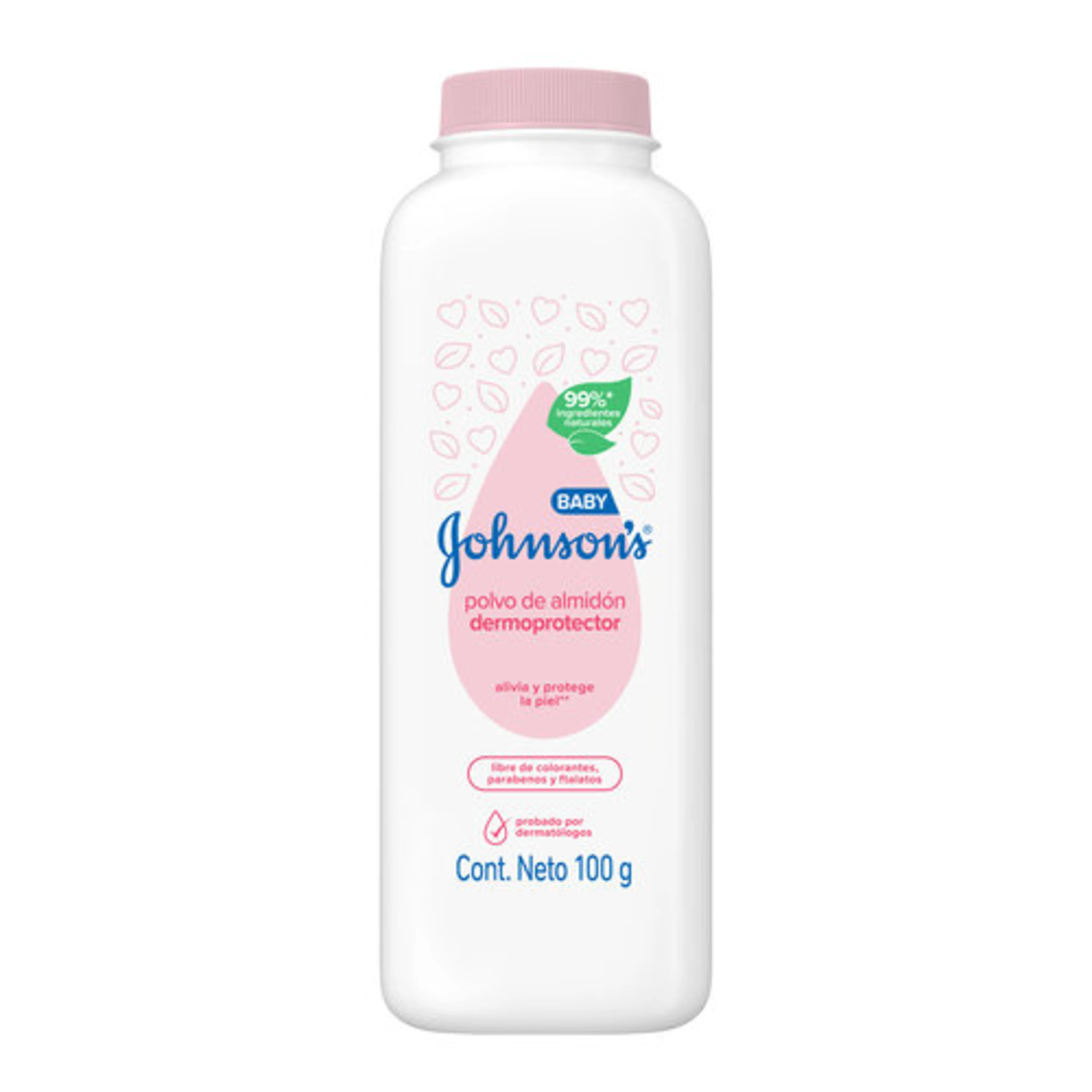 Johnson’S Talco Para bebé Polvo De Almidón Dermoprotector Con 100 G