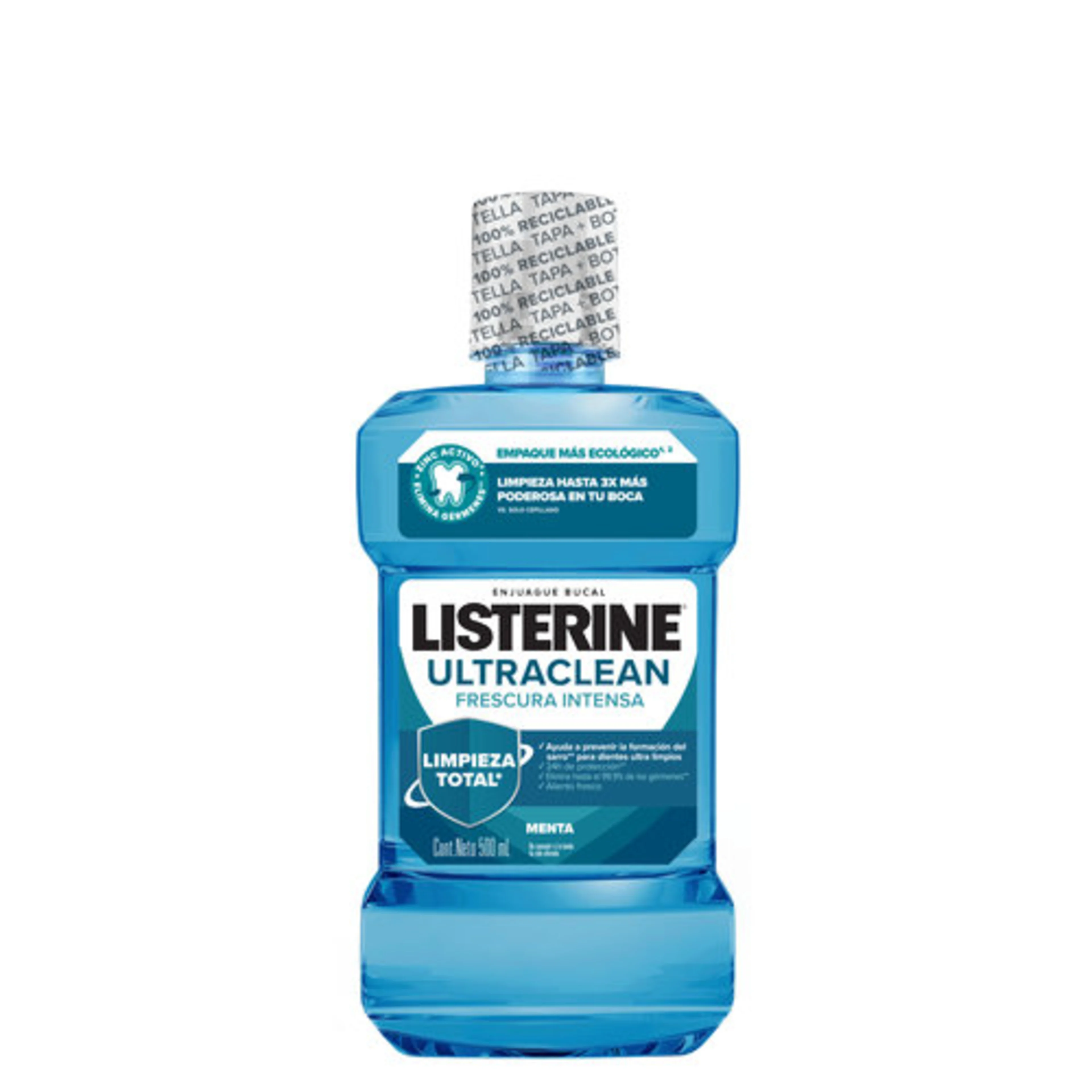 Listerine Ultraclean Enjuague Bucal Con 500 Ml
