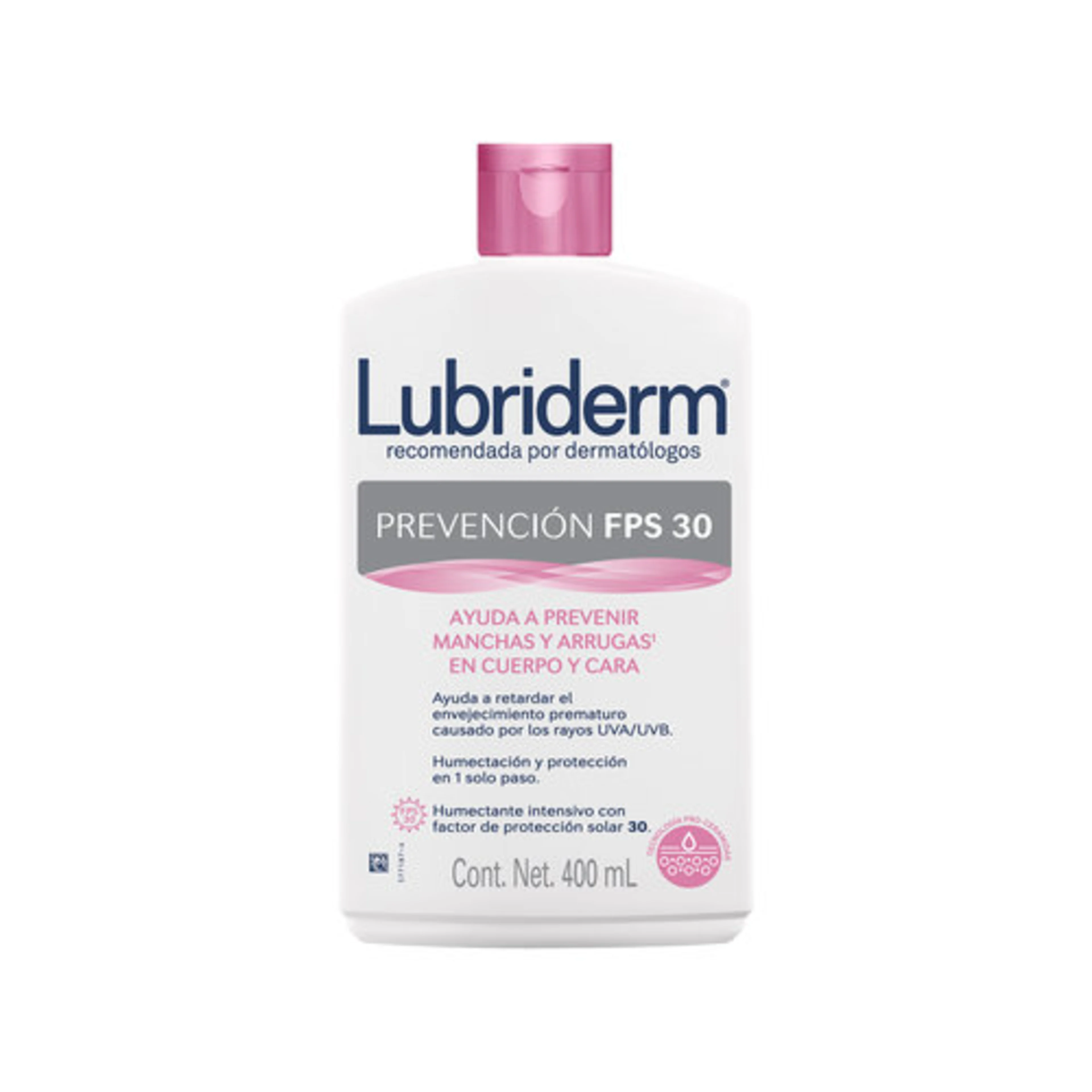 Lubriderm Prevención Fps30 Crema Ayuda A Prevenir Arrugas Y Manchas Con 400 Ml