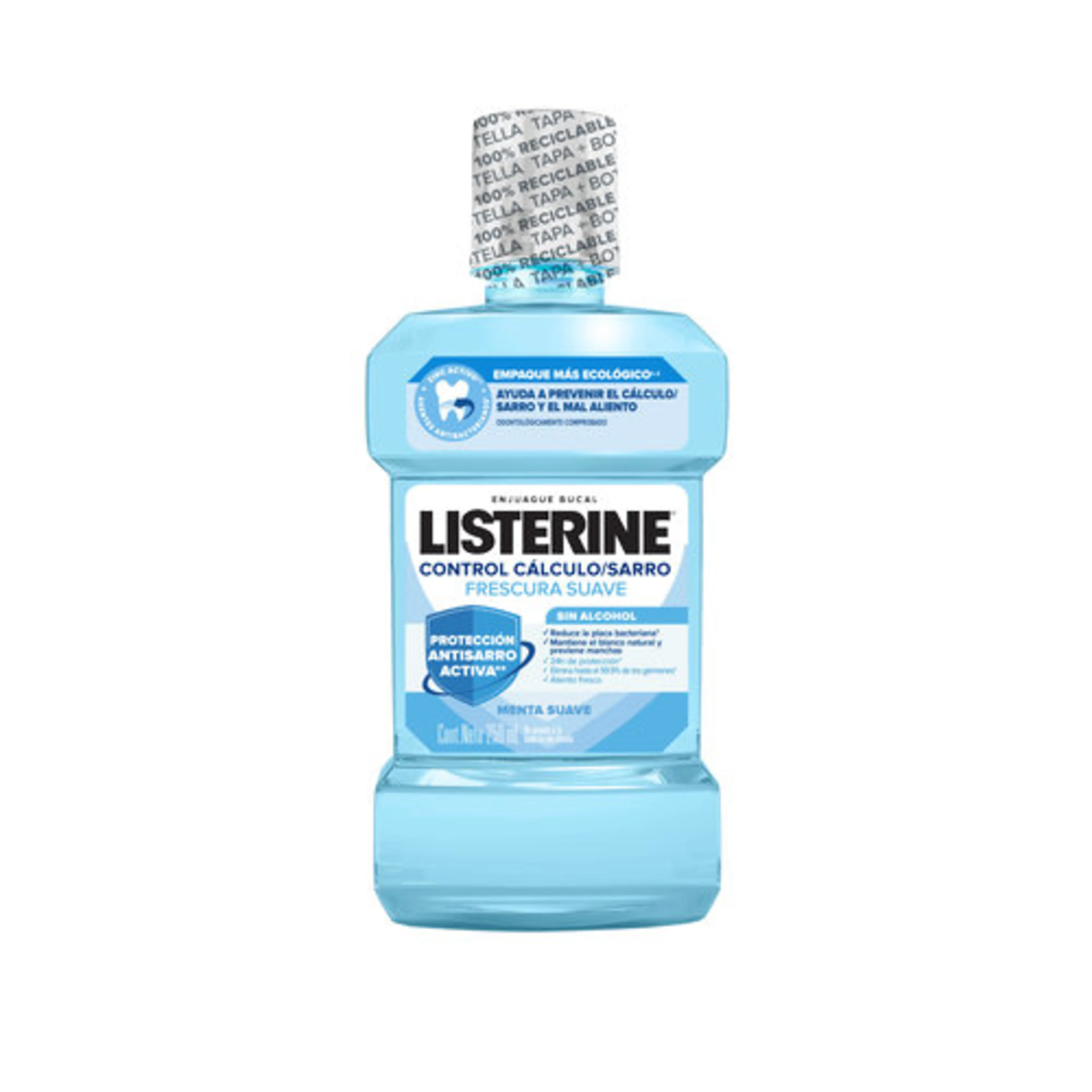Listerine Zero Alcohol Control Sarro Enjuague Bucal Con 250 Ml