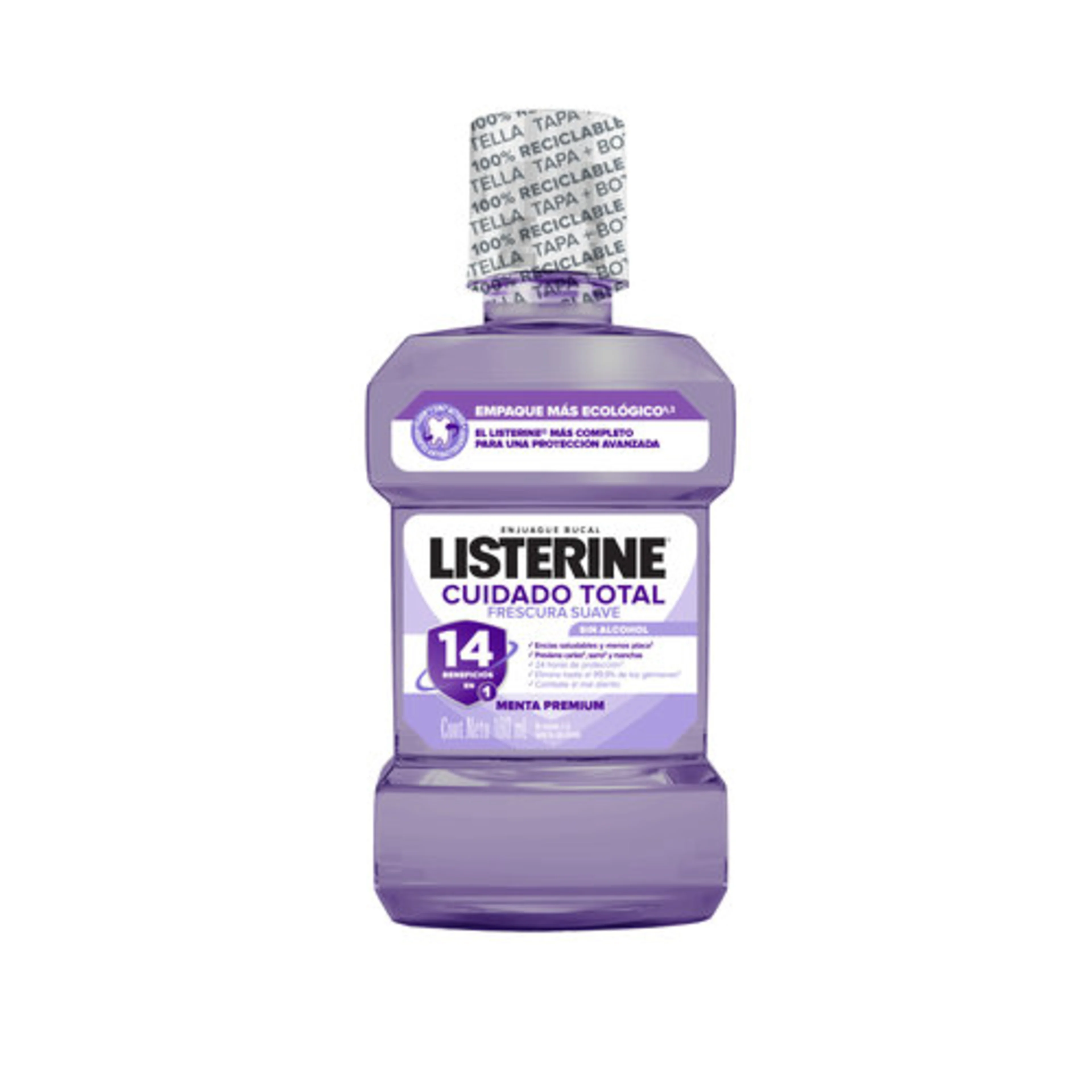 Listerine Cuidado Total Zero Alcohol Enjuague Bucal Con 180 Ml