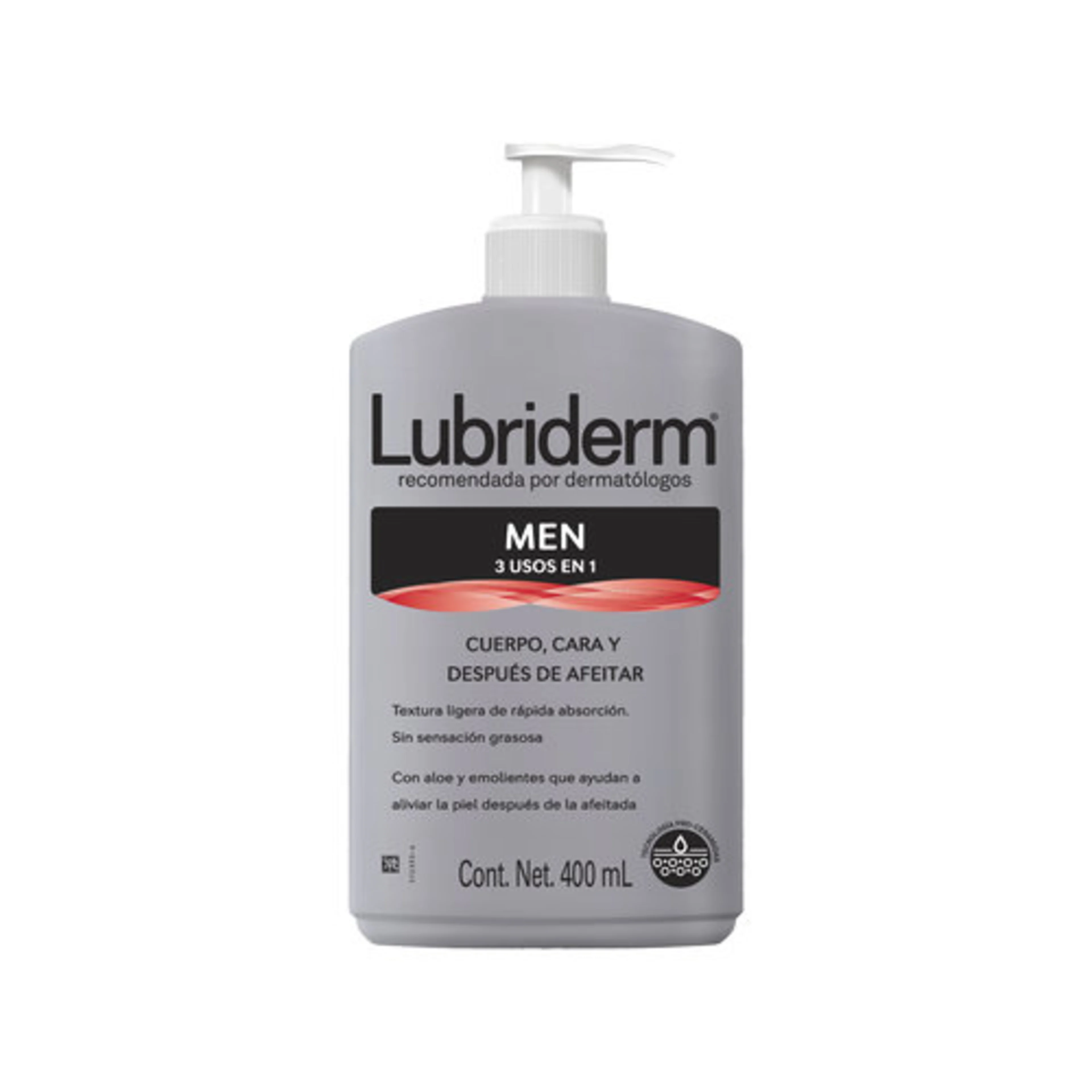 Lubriderm Men Light Fragrance Crema Corporal 400ml