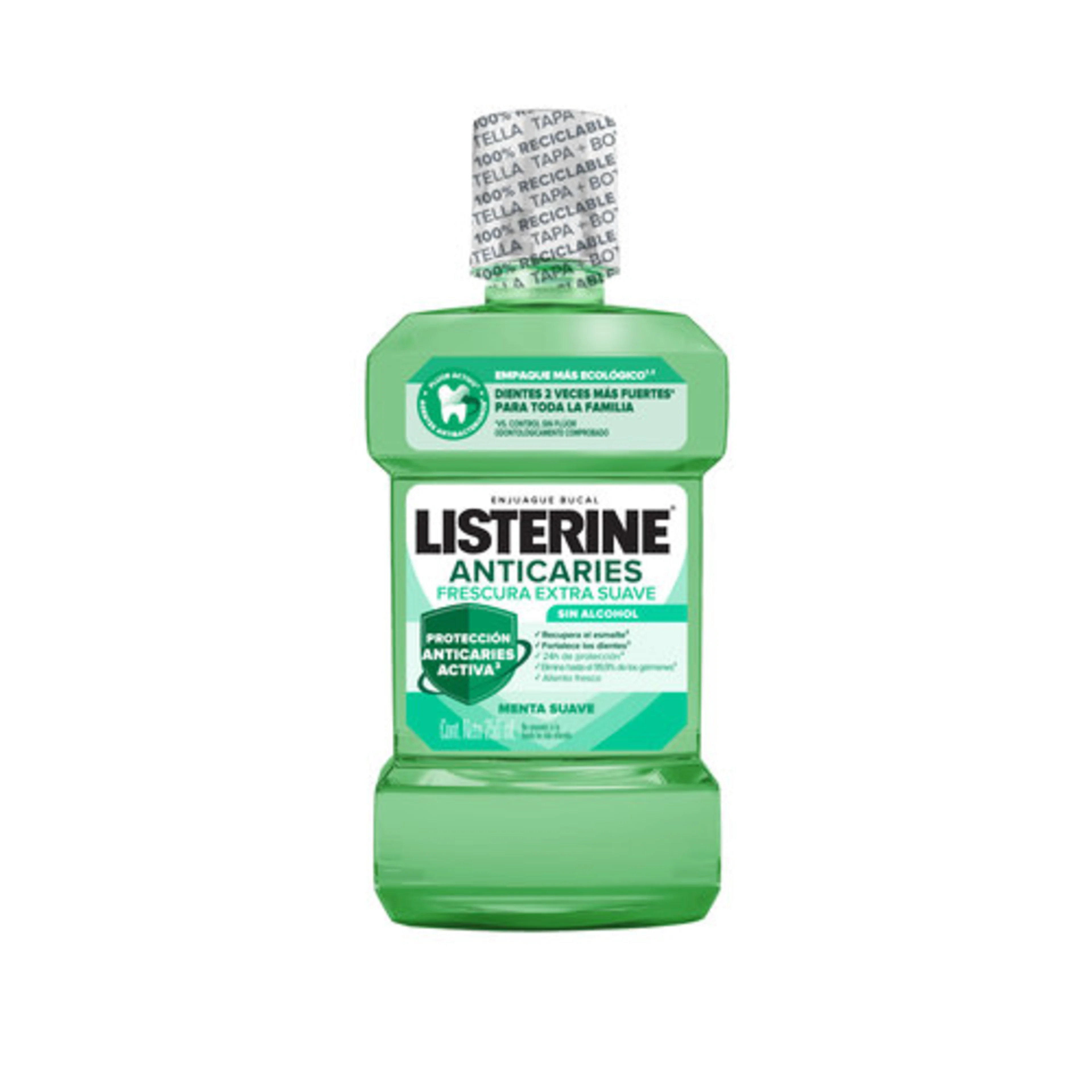 Listerine Anticaries Zero Alcohol Enjuague Bucal Con 250 Ml