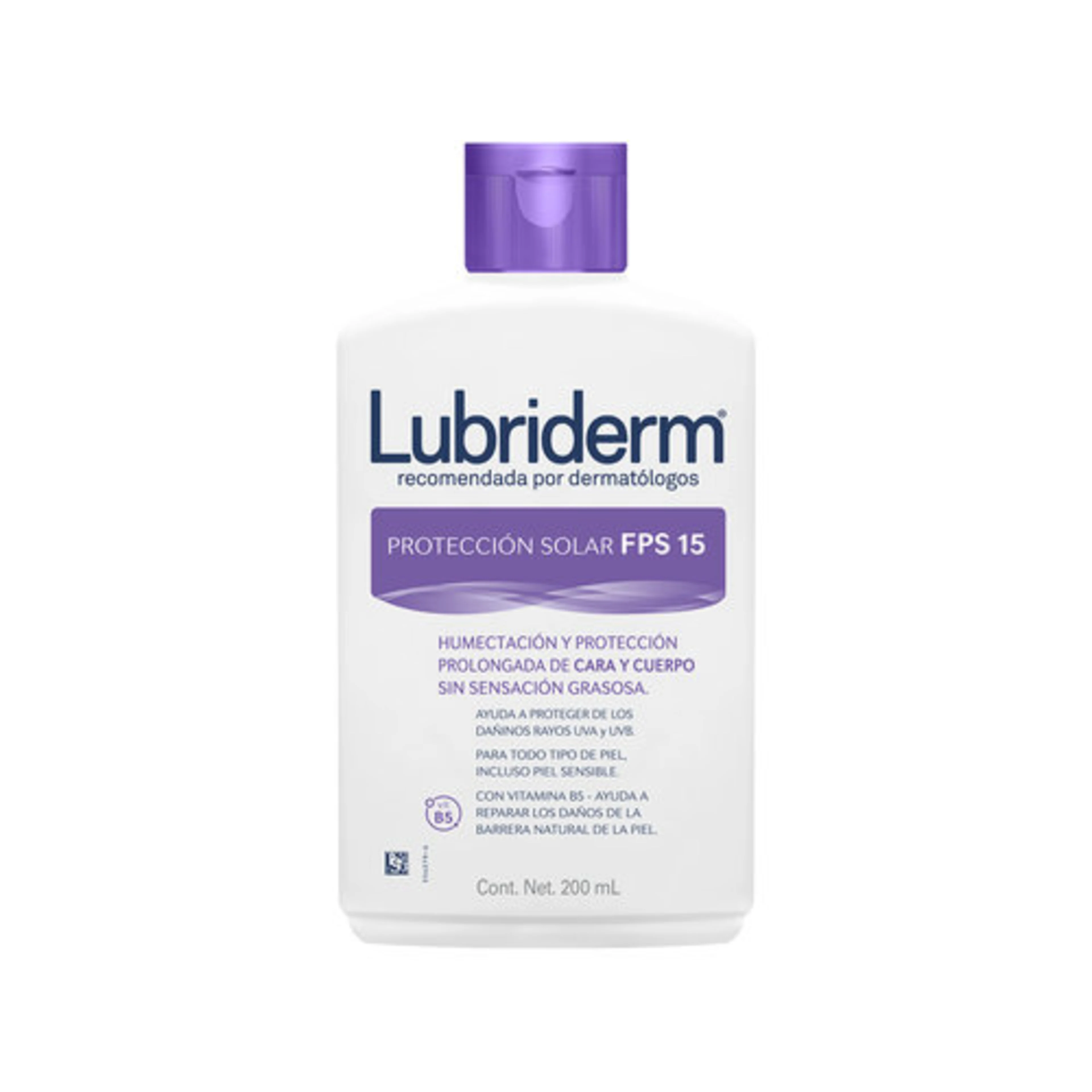 Lubriderm Protección Solar Fps15 Crema Corporal Con 200 Ml