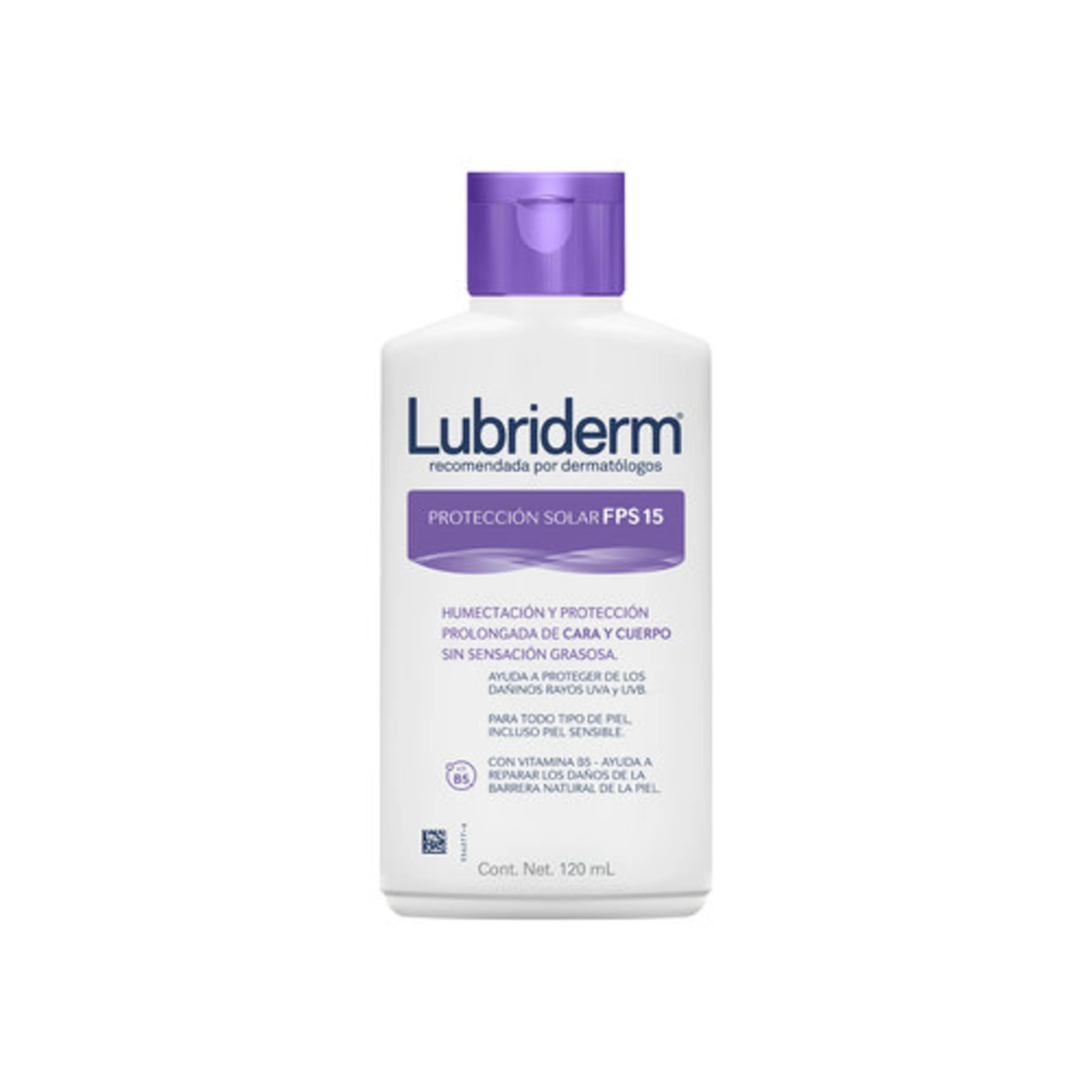 Lubriderm Protección Solar Fps15 Crema Corporal Con 120 Ml