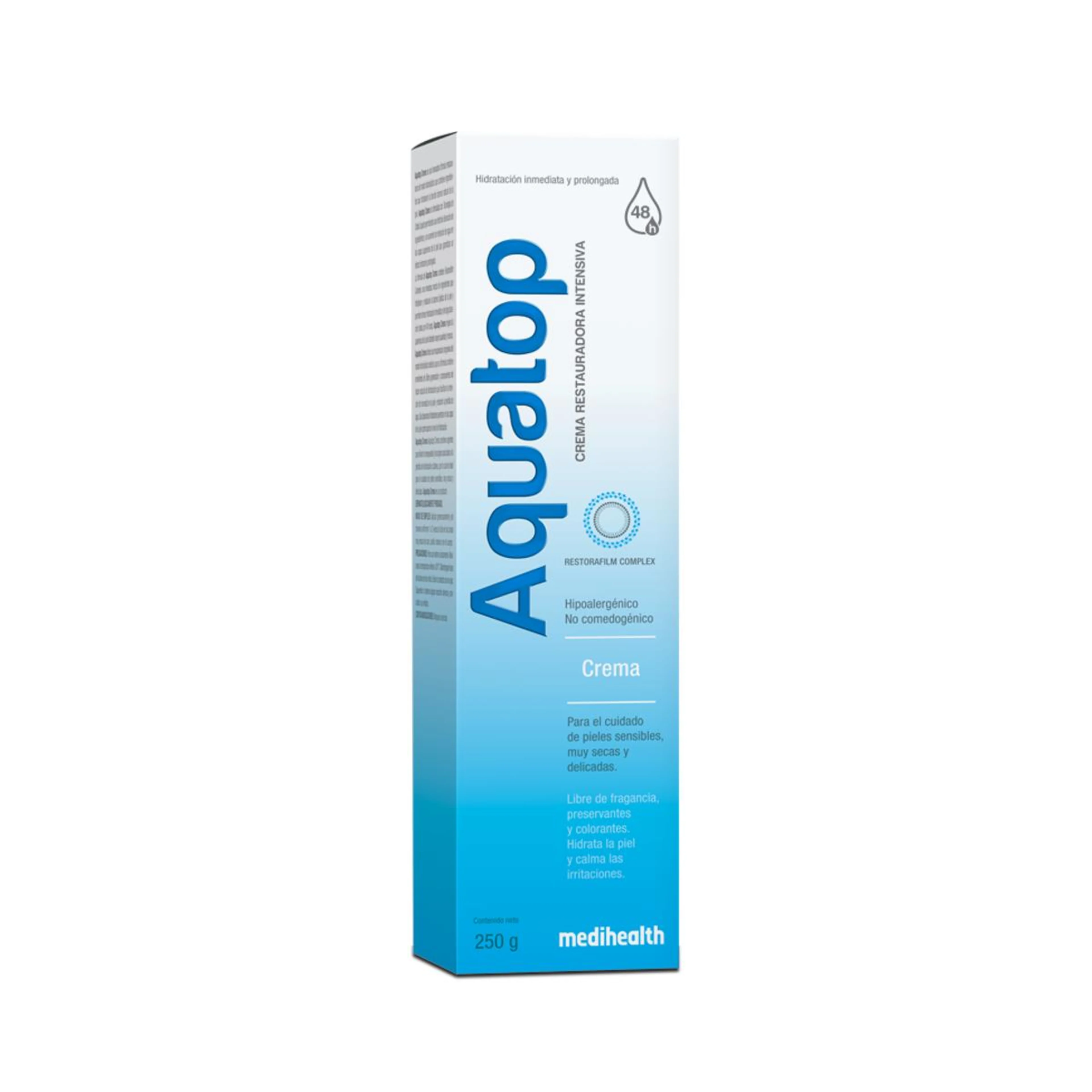 Aquatop Crema Restauradora Intensiva Para Piel Seca Y Sensible 250 Gr Tubo