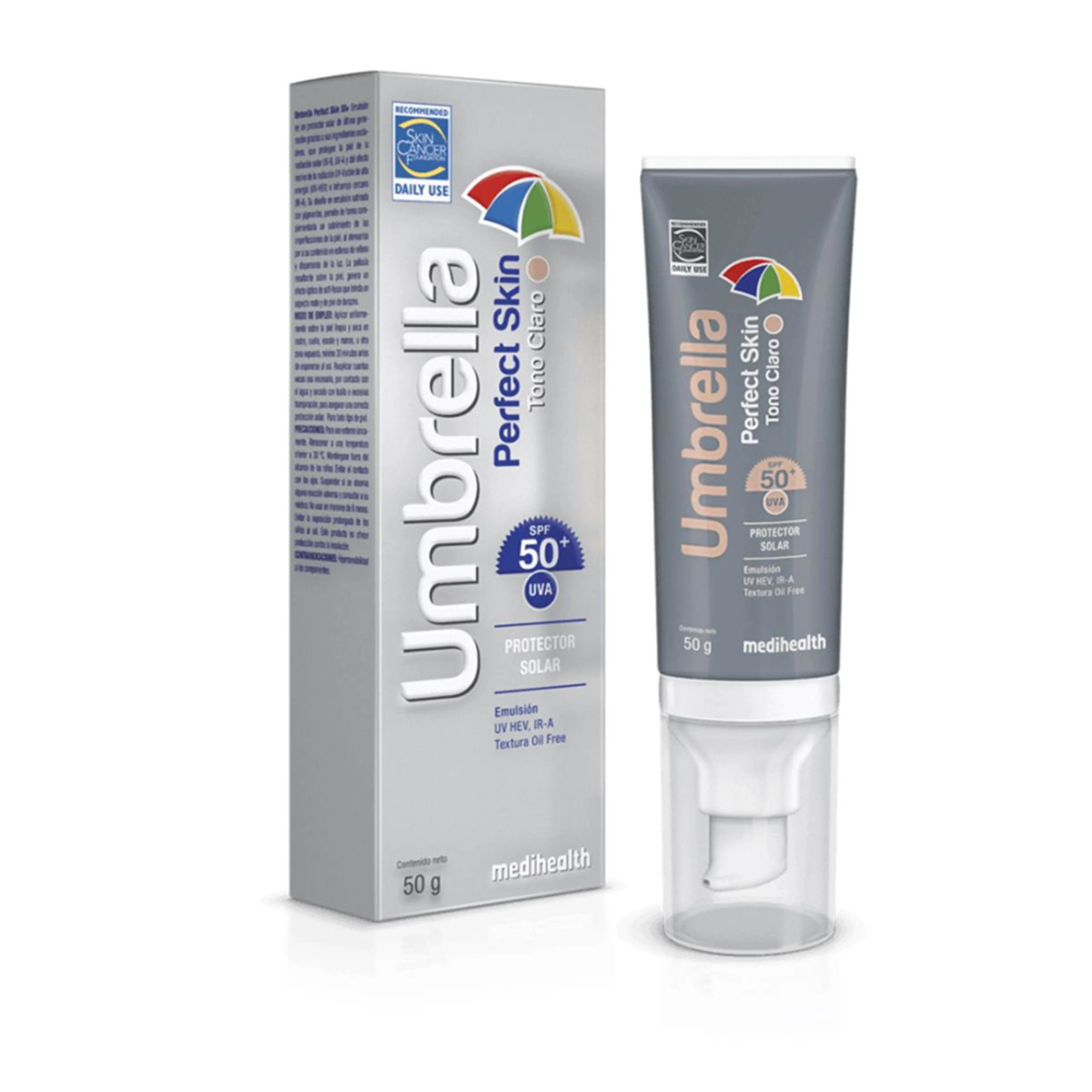 Umbrella Perfect Skin Fotoprotector De Amplio Espectro Tono Claro 50G