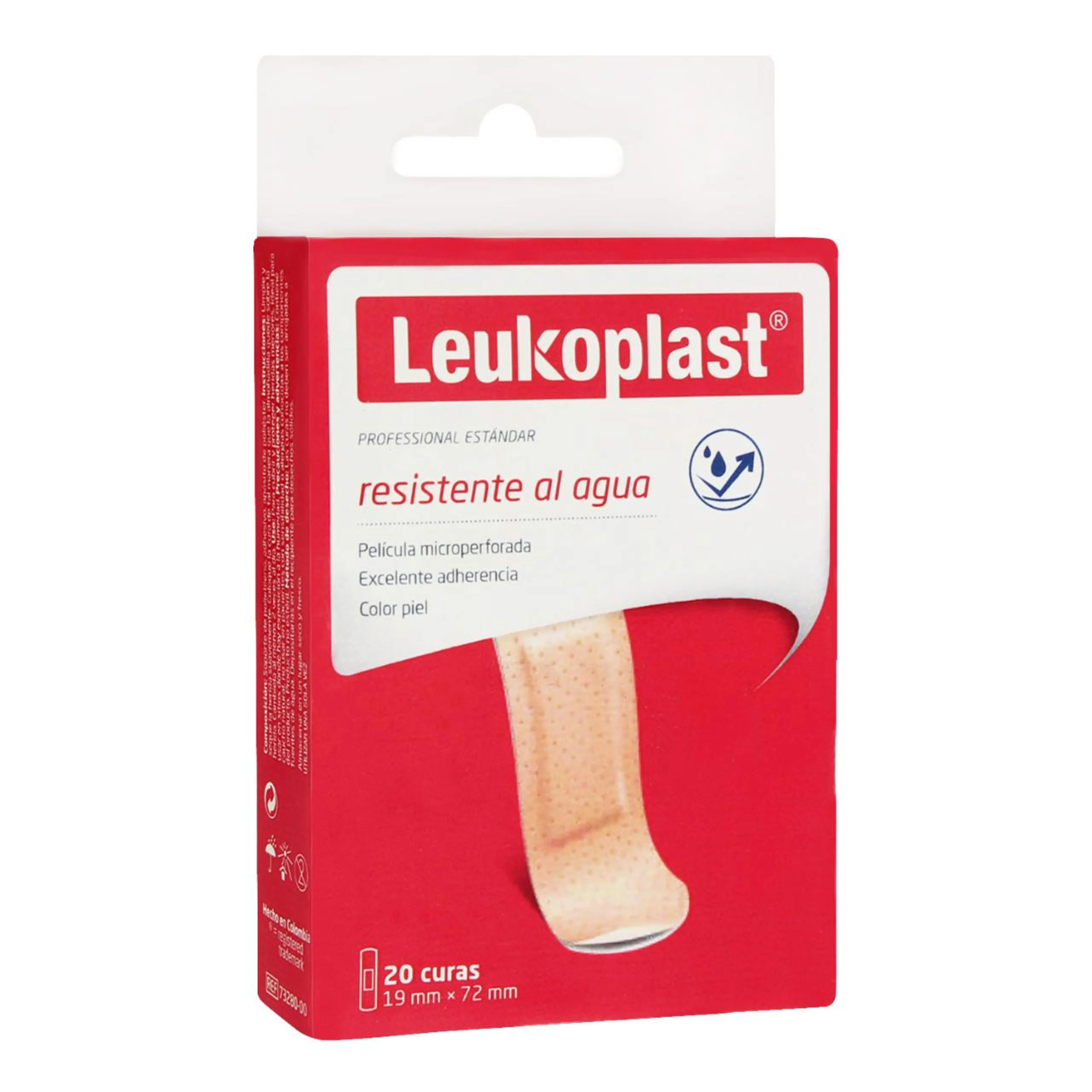 Leukoplast Professional Estándar Curas Resistente Al Agua 20 Piezas