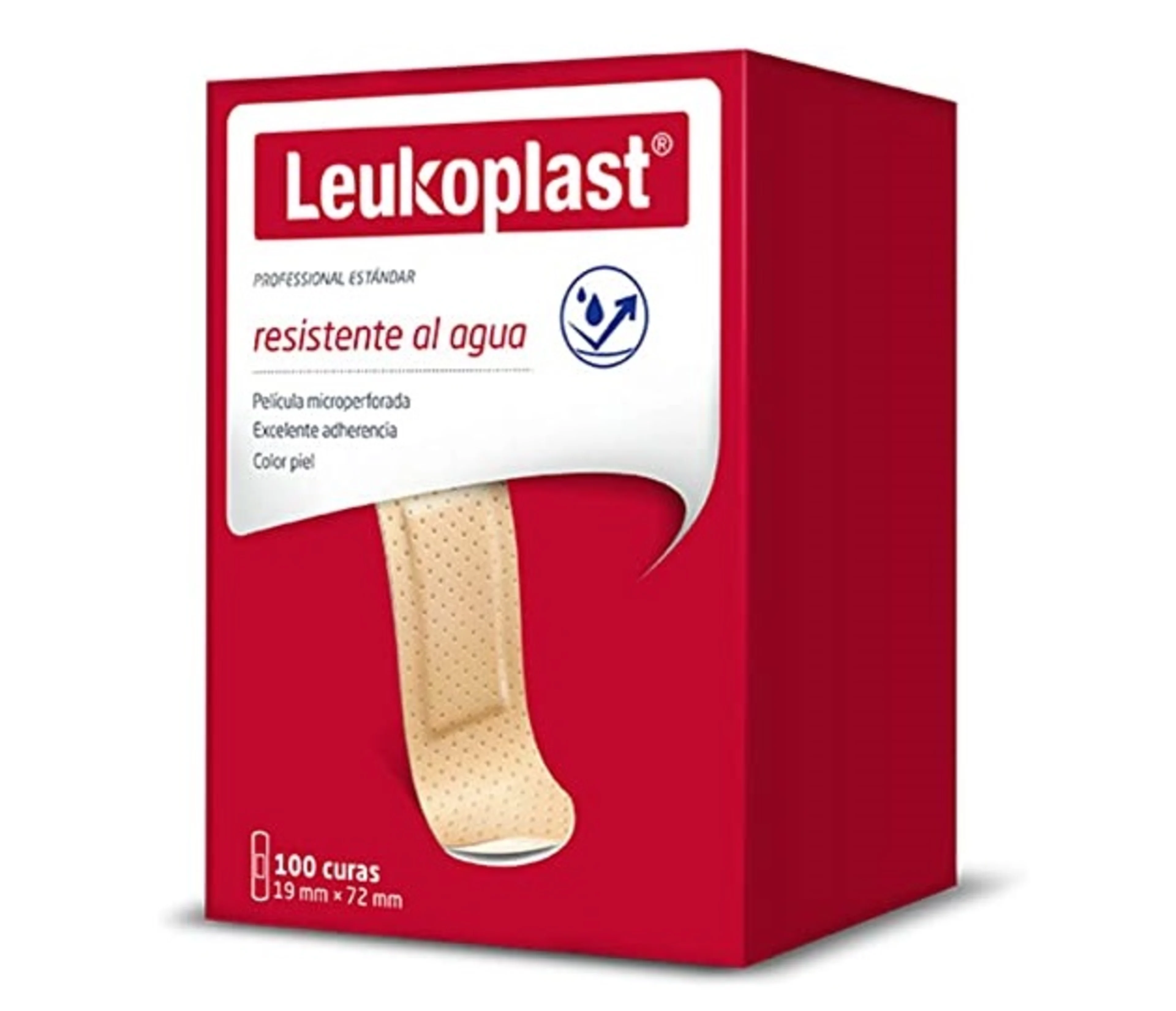 Leukoplast Venditas Resistentes Al Agua De 19X72Mm Con 100 Piezas