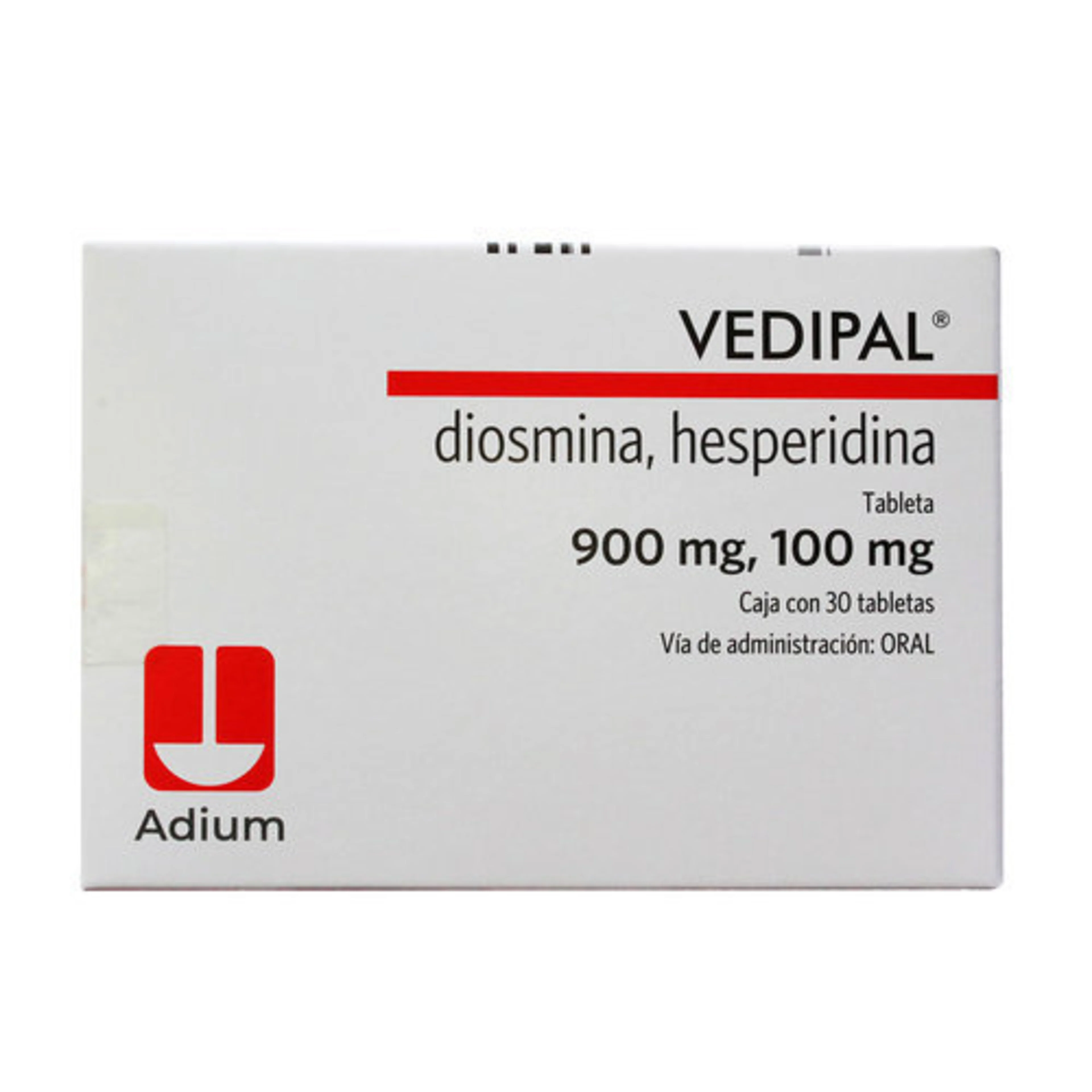 Vedipal Diosmina Hesperidina 900 Mg / 100 Mg Con 30 Tabletas