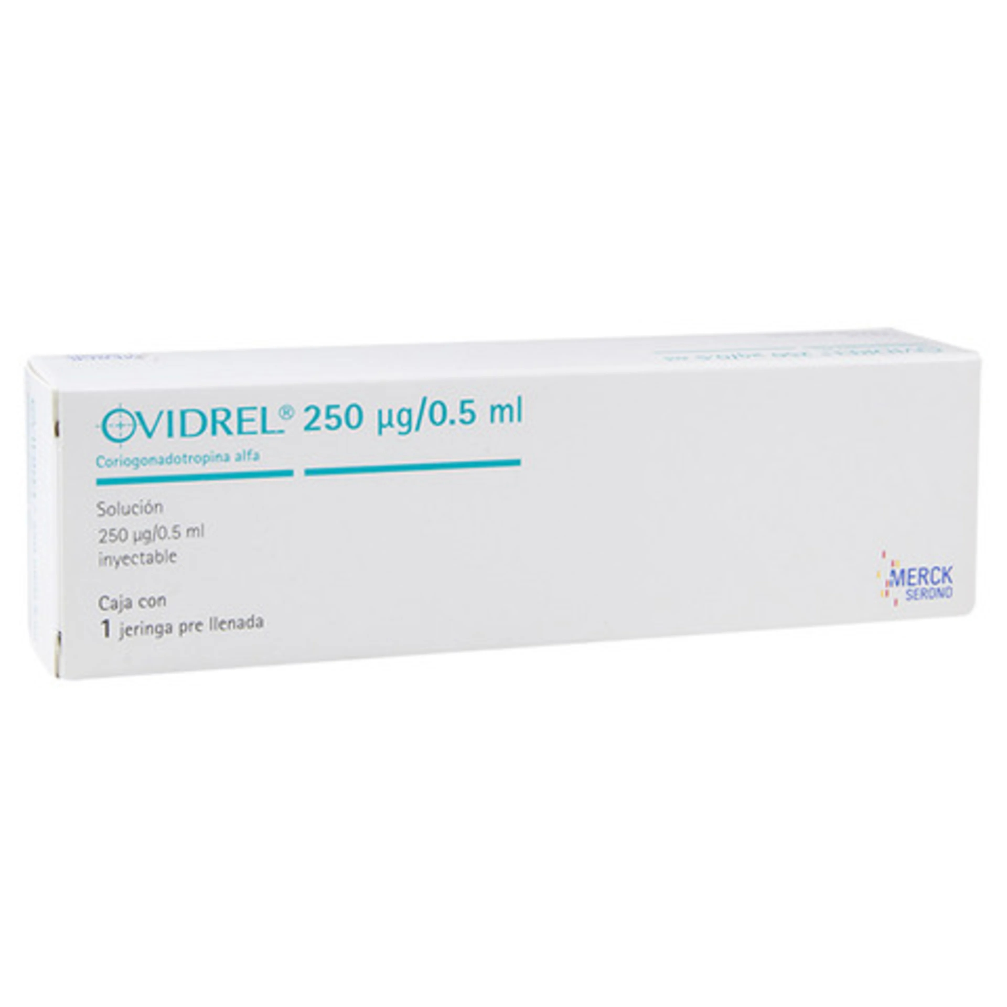 Ovidrel coriogonadotropina 250 mcg con 1 jeringa prellenada