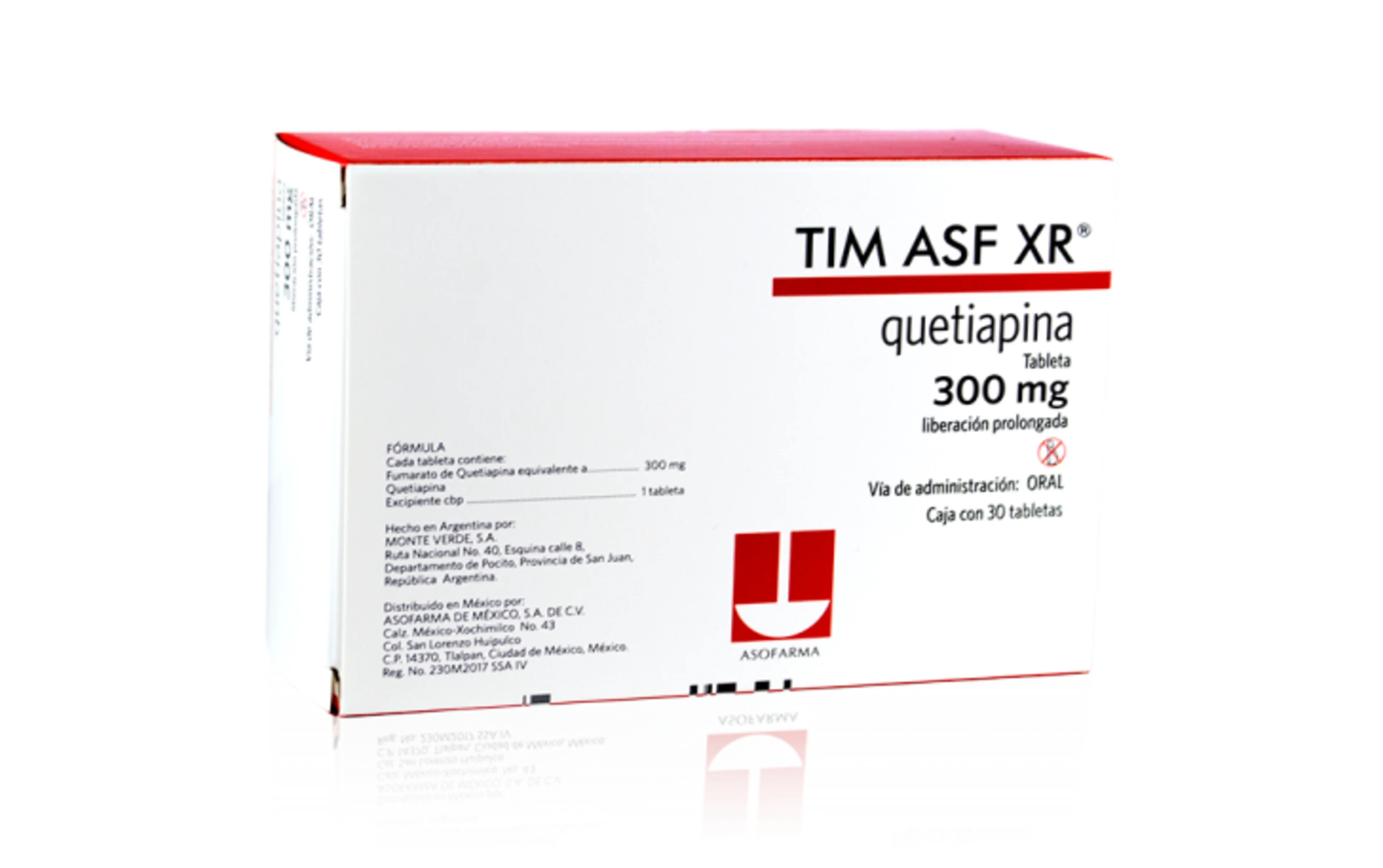 Tim Asf Xr 300 Mg Con 30 Tabletas