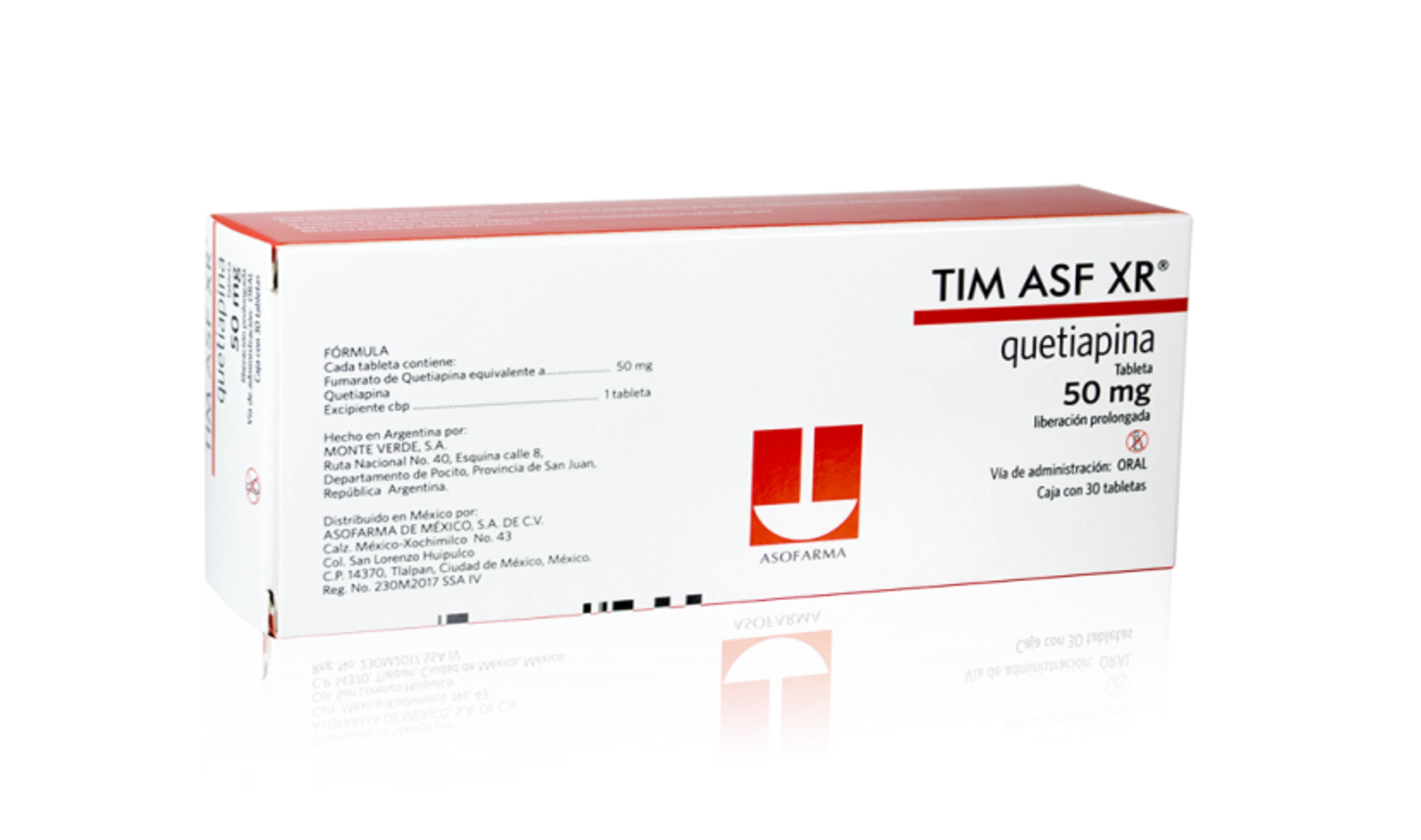 Tim Asf Xr 50 Mg Con 30 Tabletas