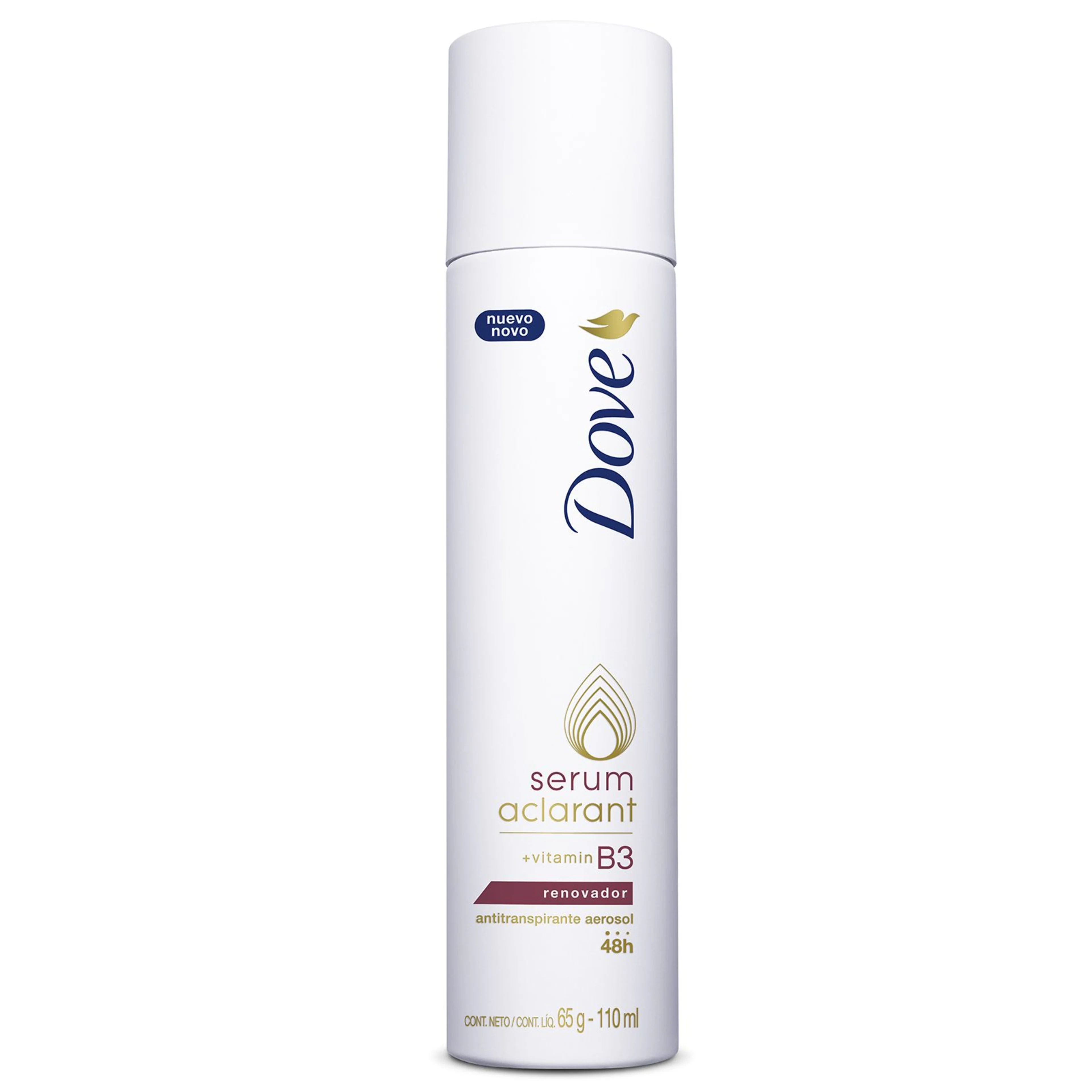 Antitranspirante dove serum aclarant renovador en aerosol para mujer 110 ml