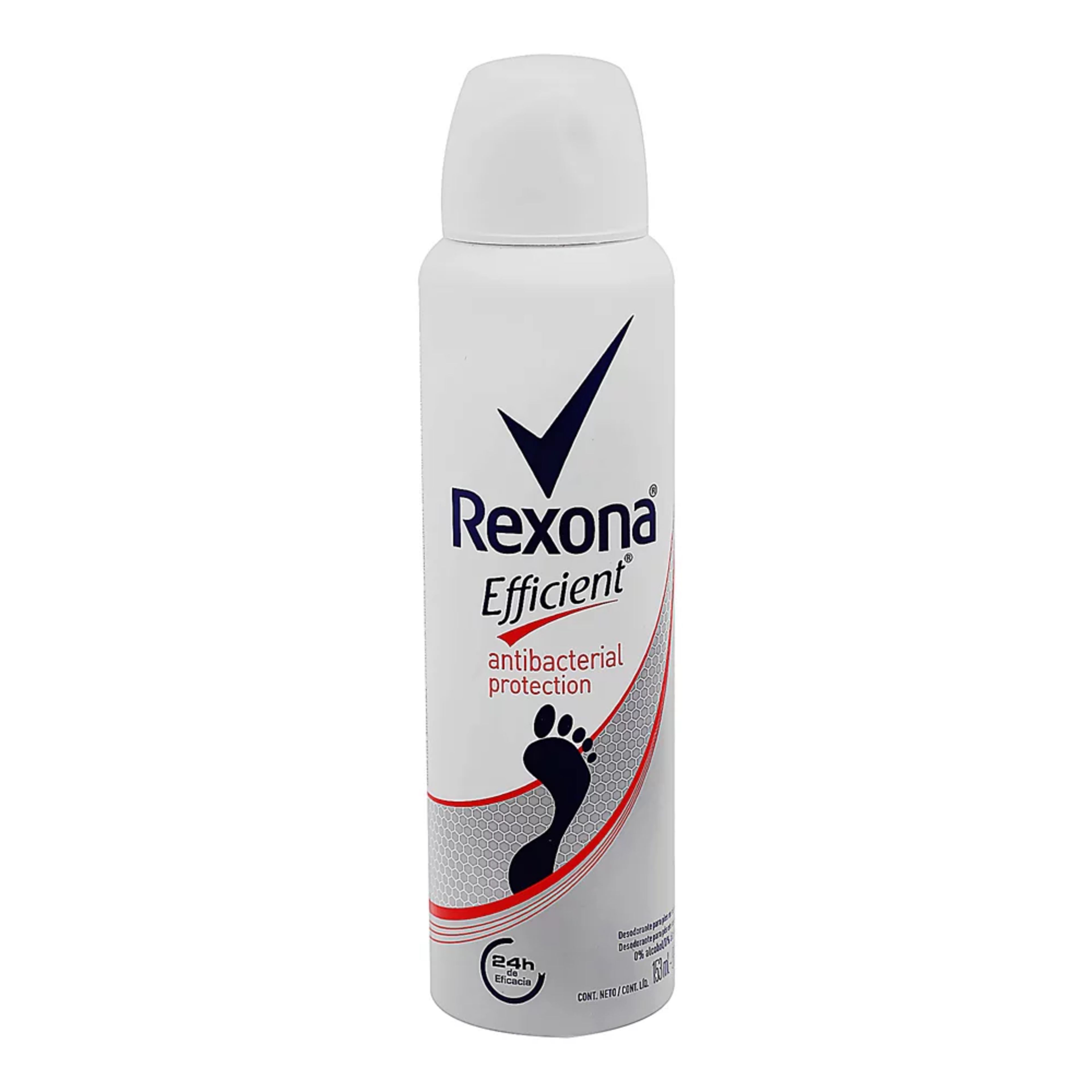 Rexona Woman Efficient Desodorante Antitranspirante Para Pies Protección Antibacterial En Aerosol Con 153 Ml