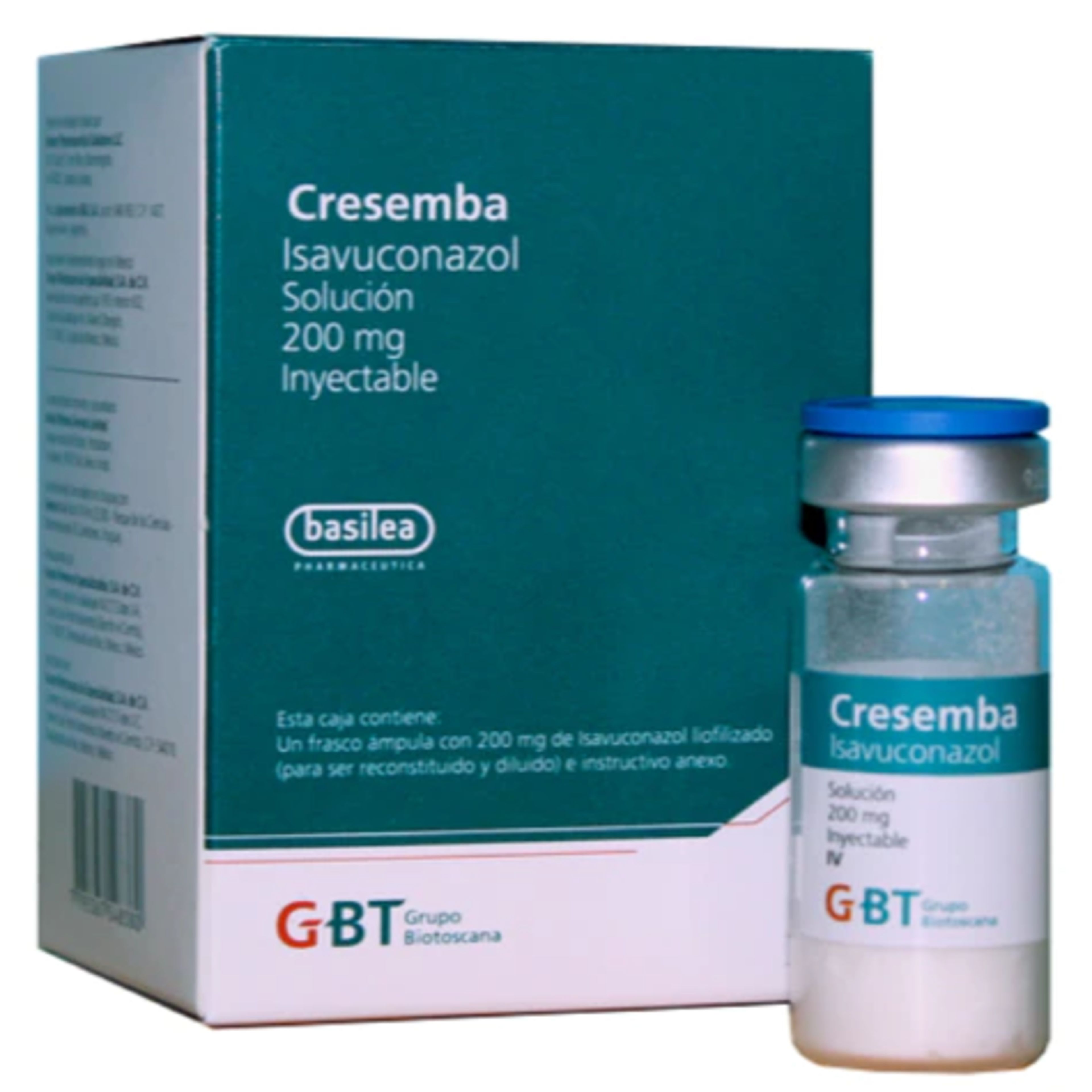 Cresemba 200 Mg Solución Inyectable Con 1 Frasco