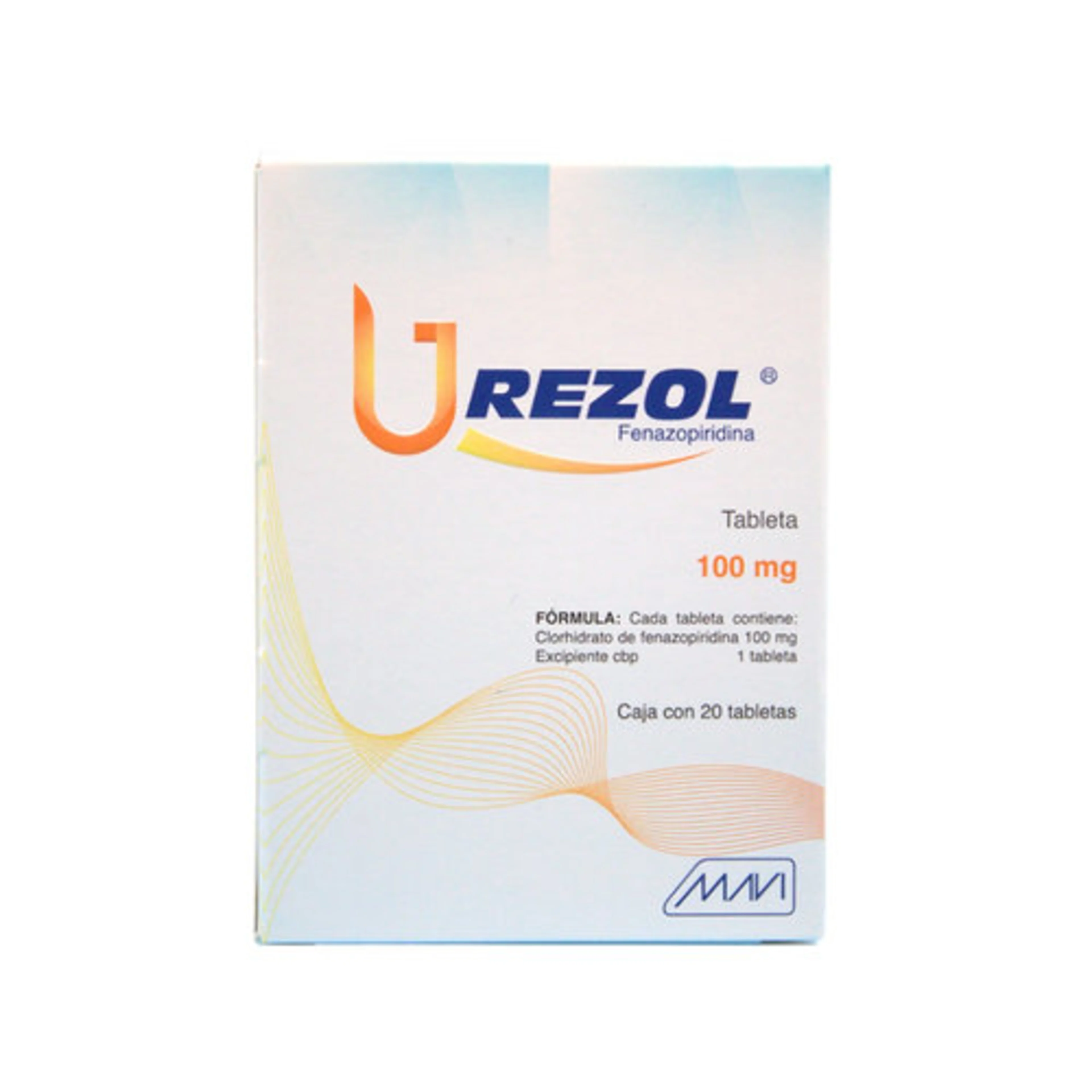 Urezol 100 Mg Con 20 Tabletas