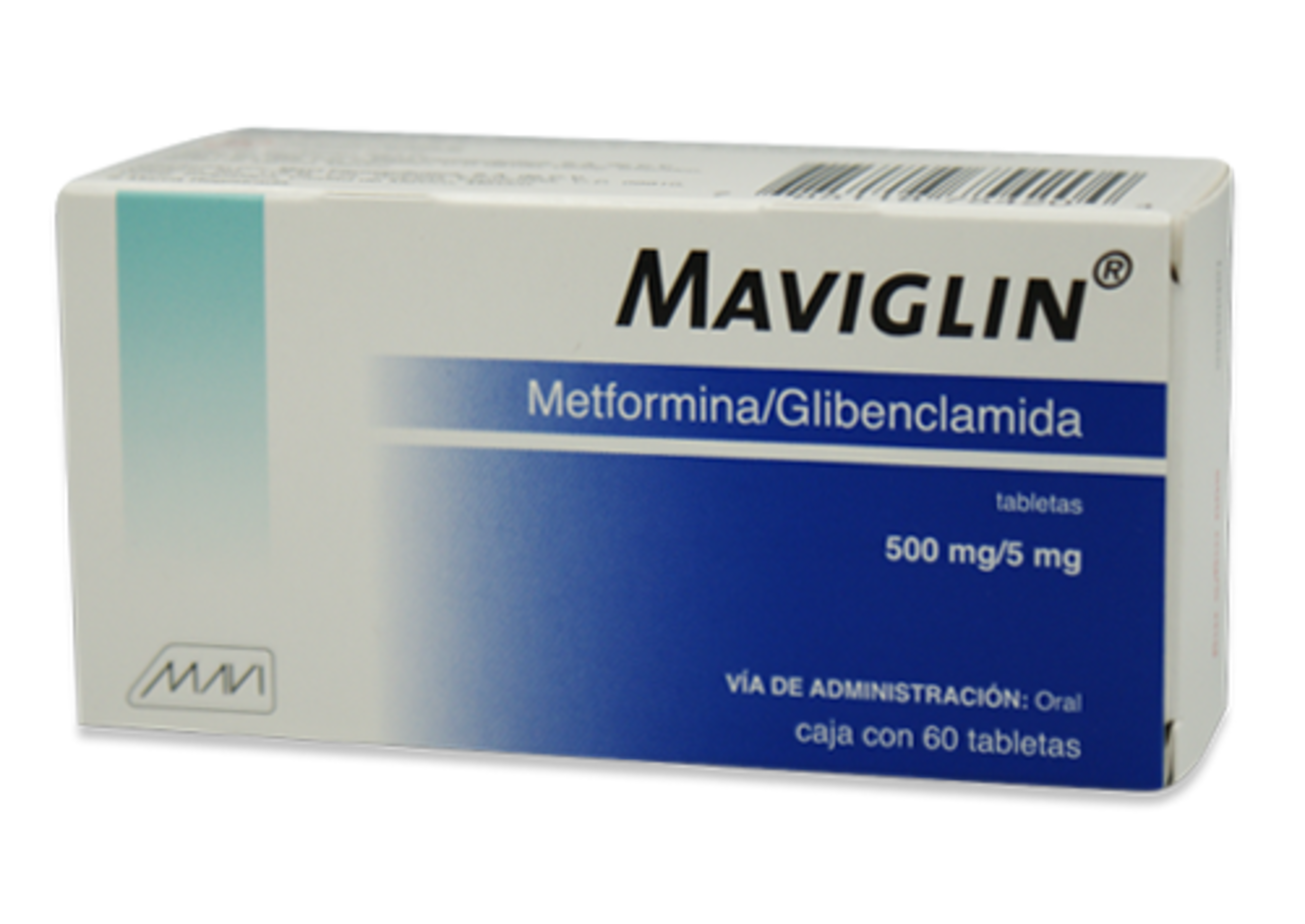 Maviglin 500/5 Mg Con 60 Tabletas