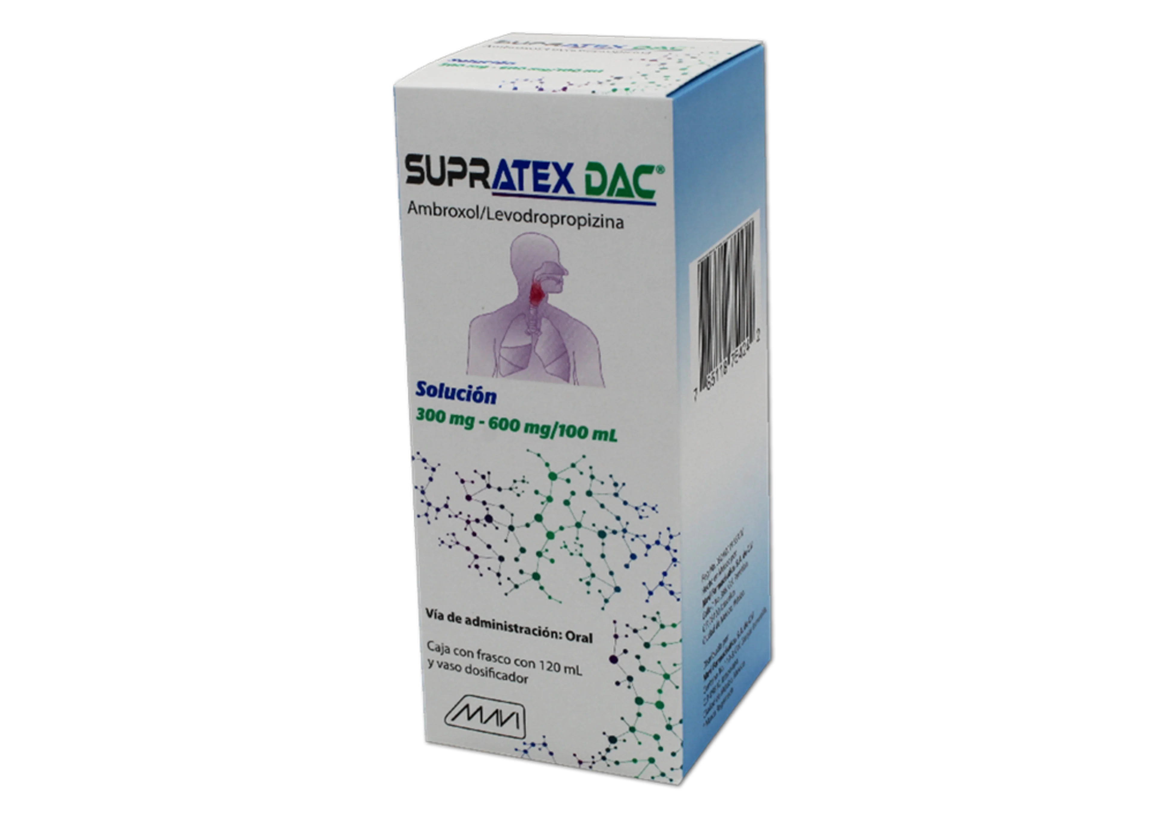Supratex Dac 300/600 Mg Solución Frasco 120 Ml