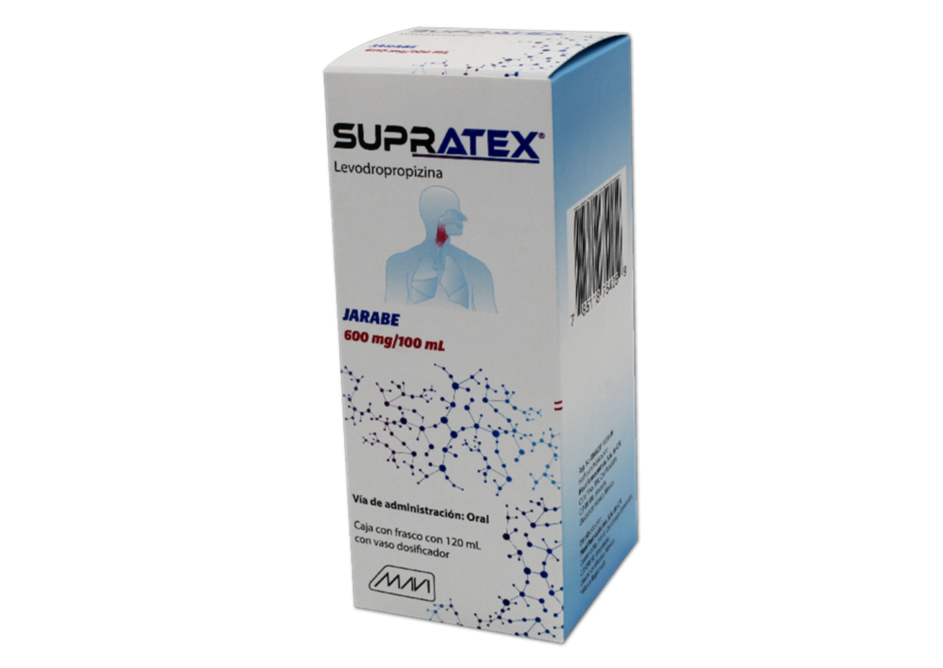 Supratex 600 Mg Jarabe Con 120 Ml