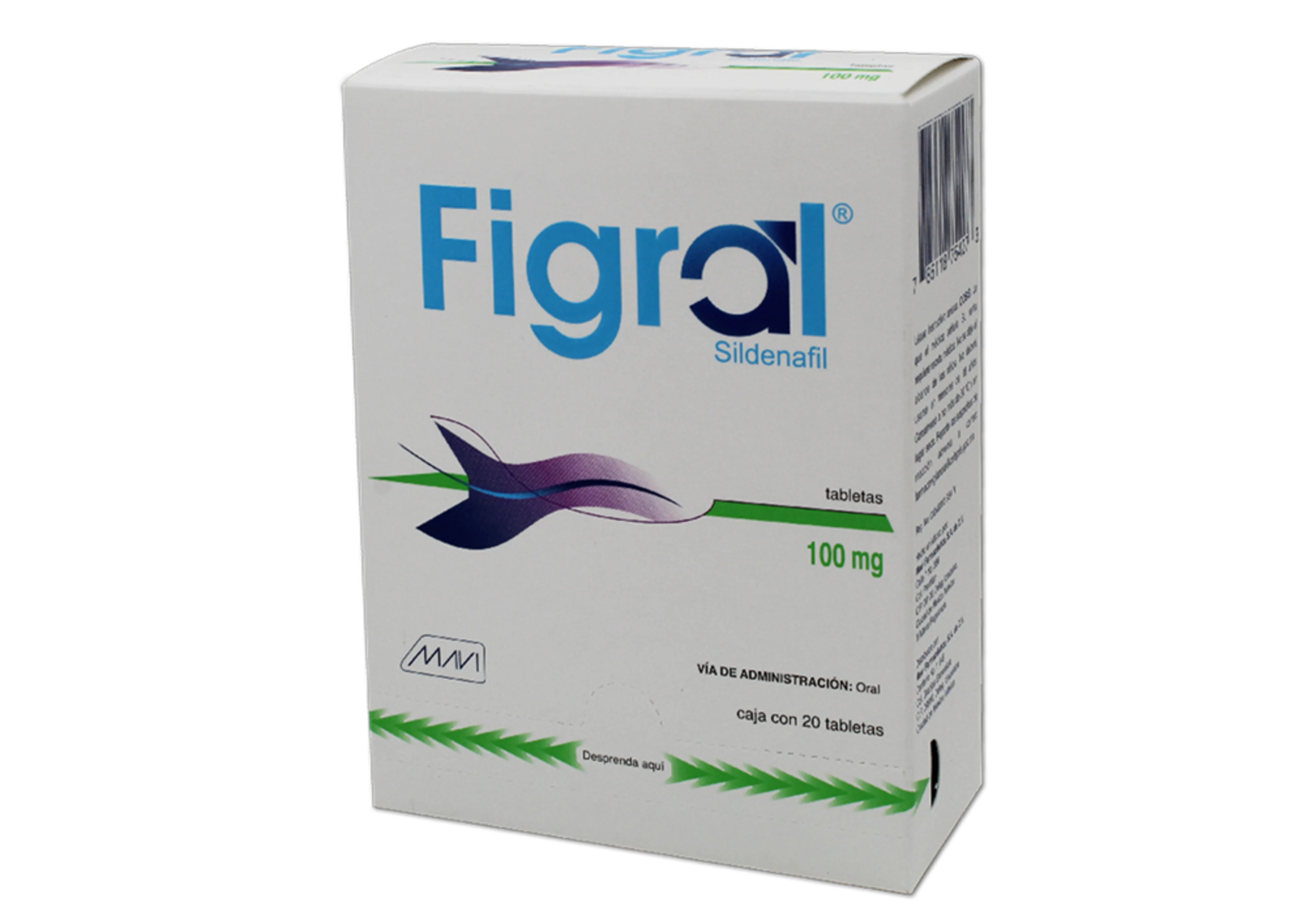 Figral 100 Mg Con 20 Tabletas