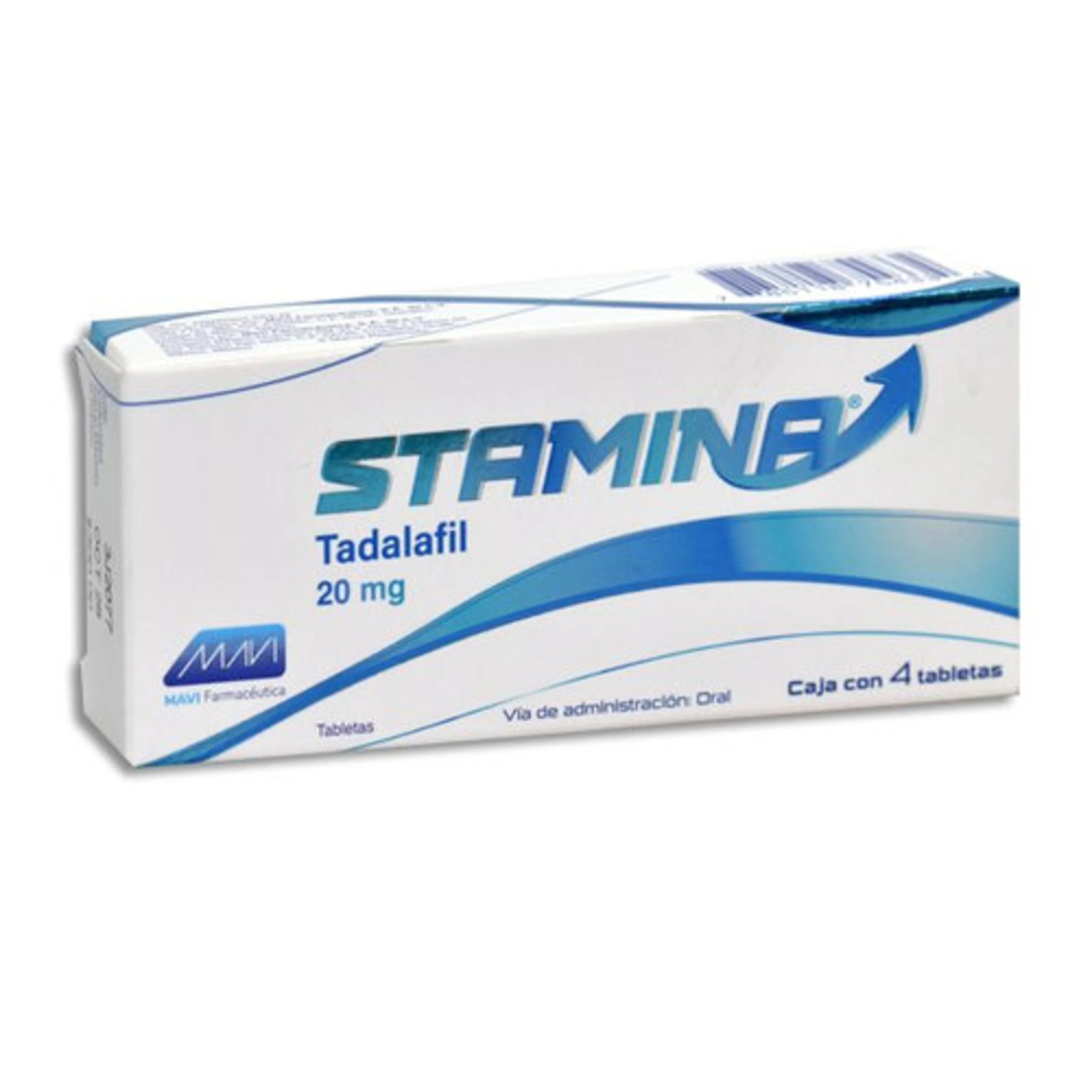 Stamina 20 Mg Con 4 Tabletas