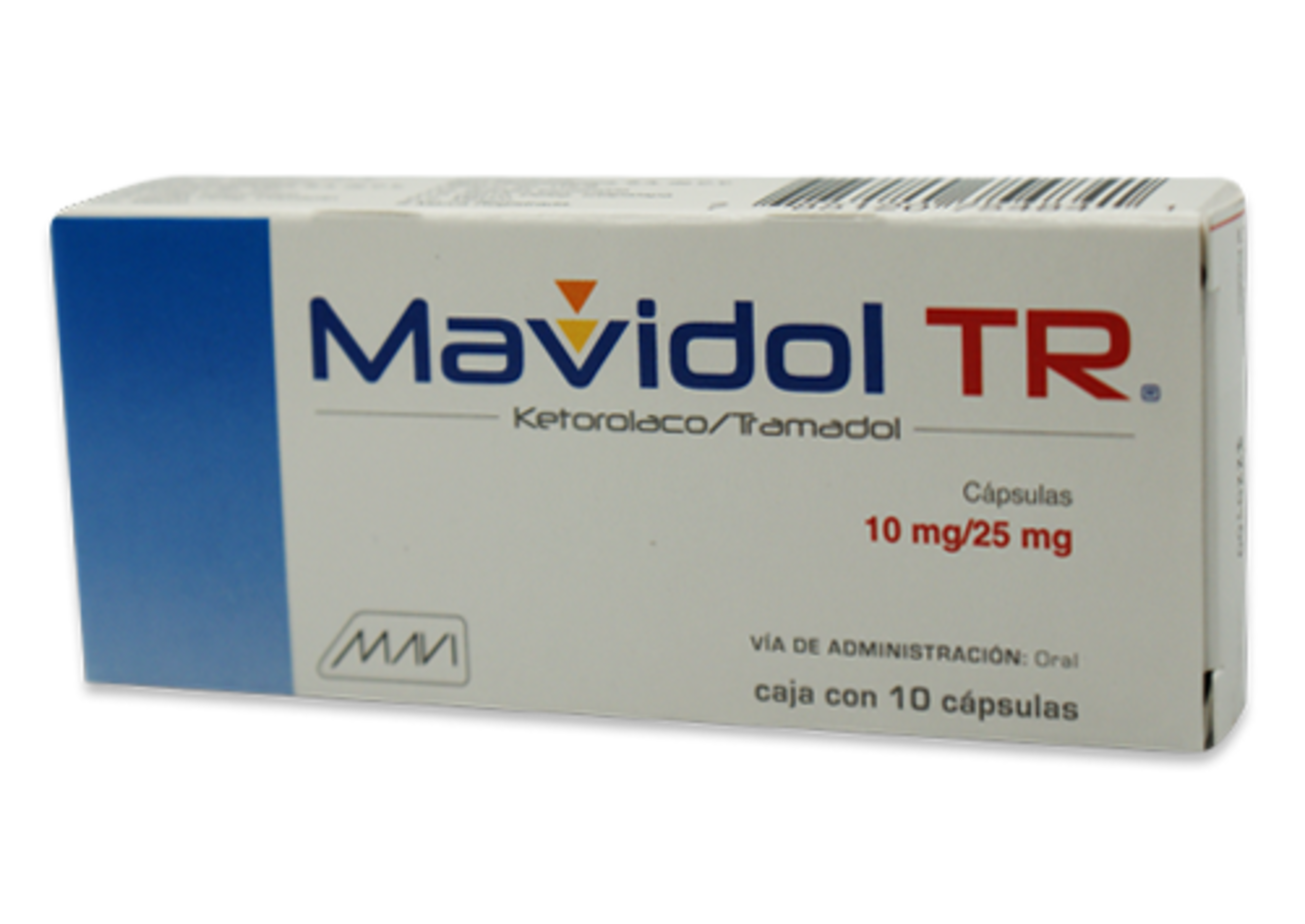 Mavidol Tr 10/25 Mg Con 10 Cápsulas