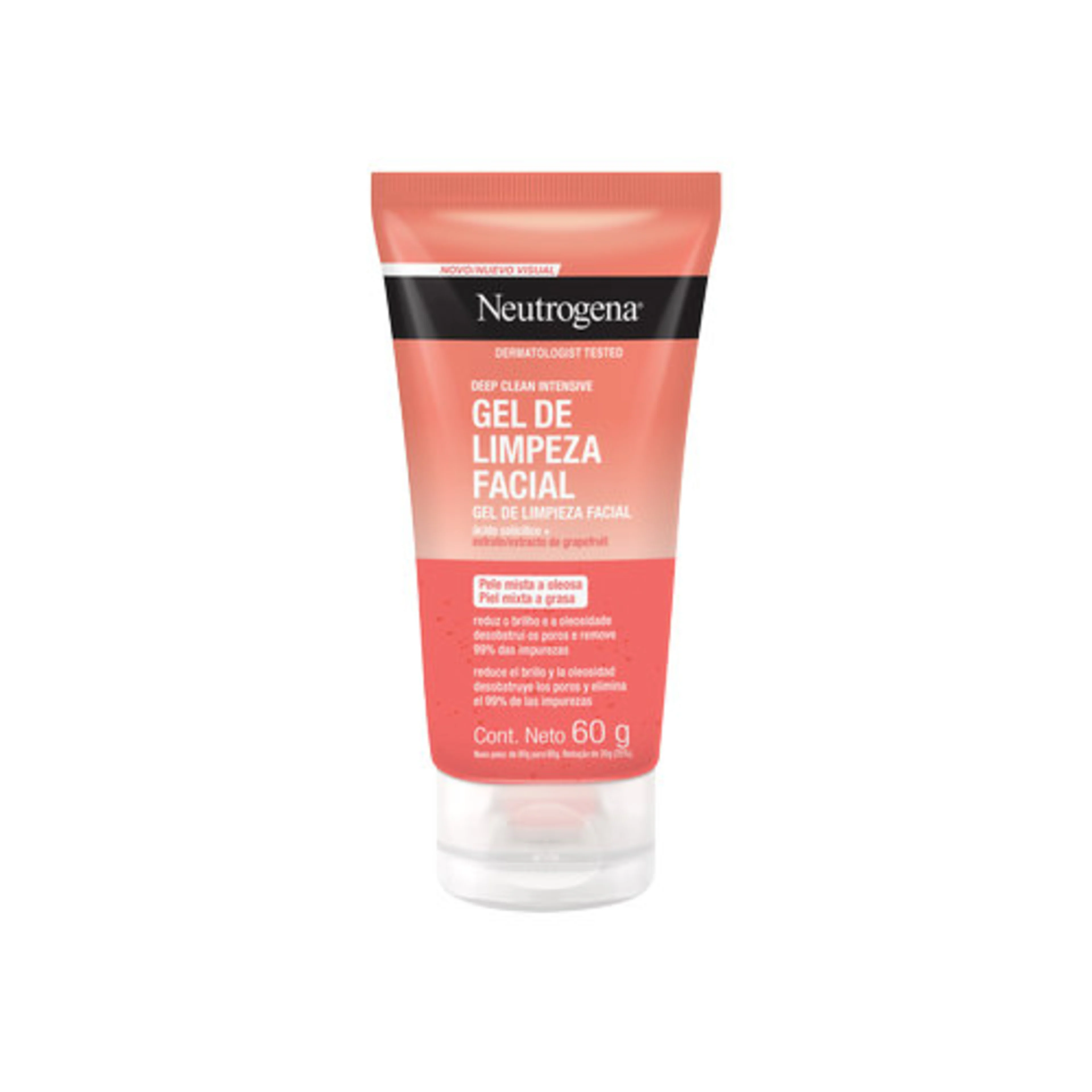 Neutrogena gel de limpieza facial piel mixta a grasa 60 g