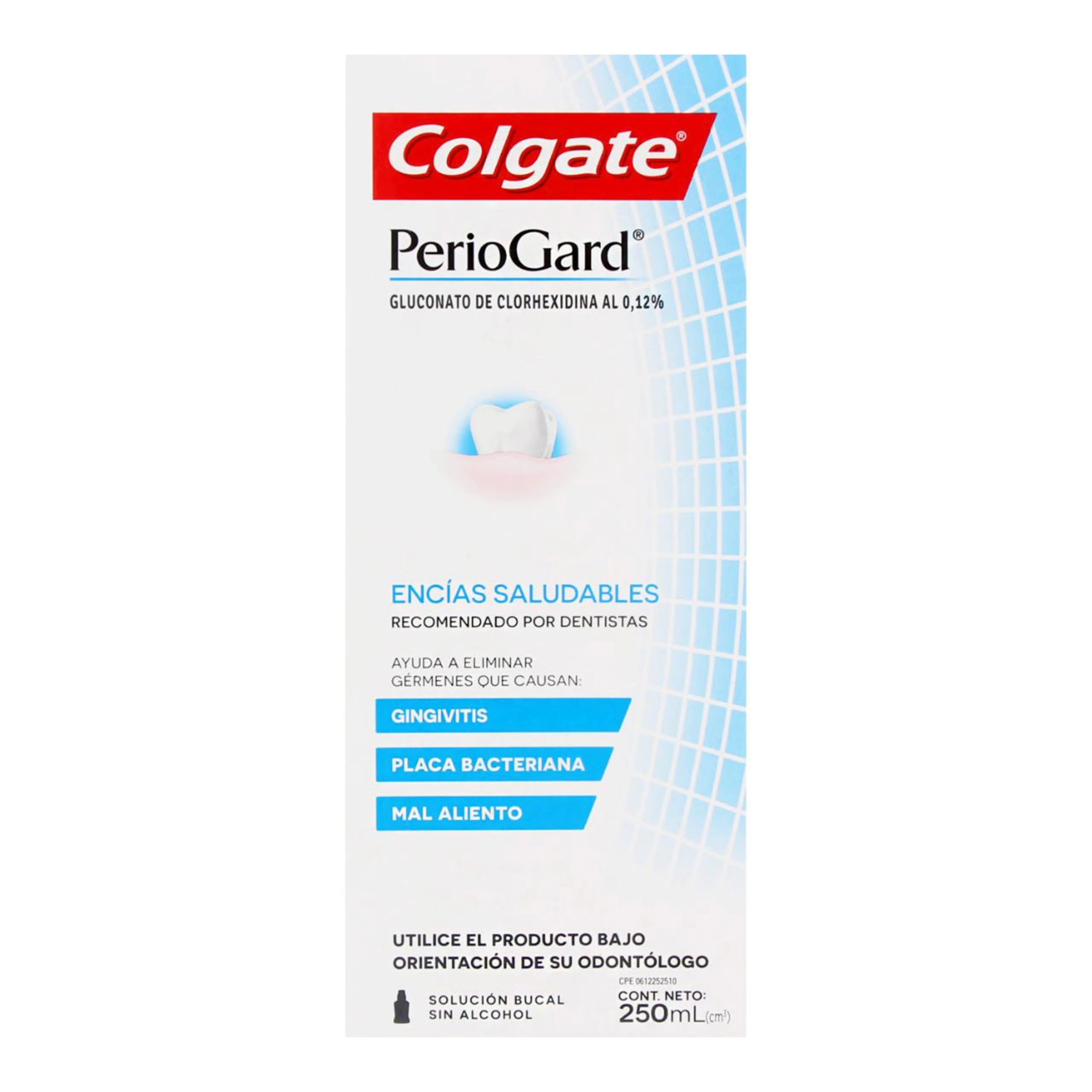 Colgate Periogard Enjuague Bucal Sin Alcohol Con 250 Ml
