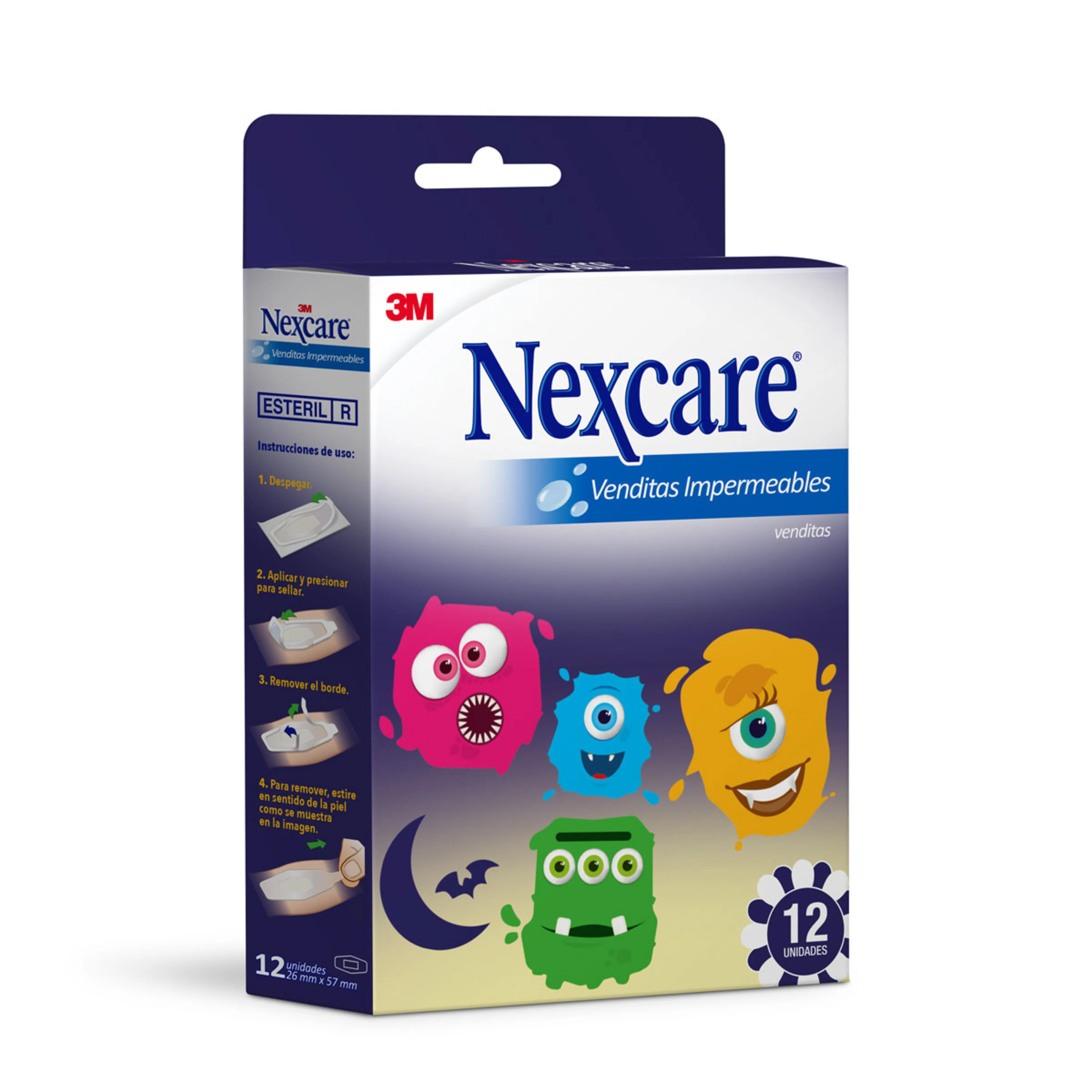 Nexcare Bandas Adhesivas Impermeables De 26X57Mm 12 Piezas