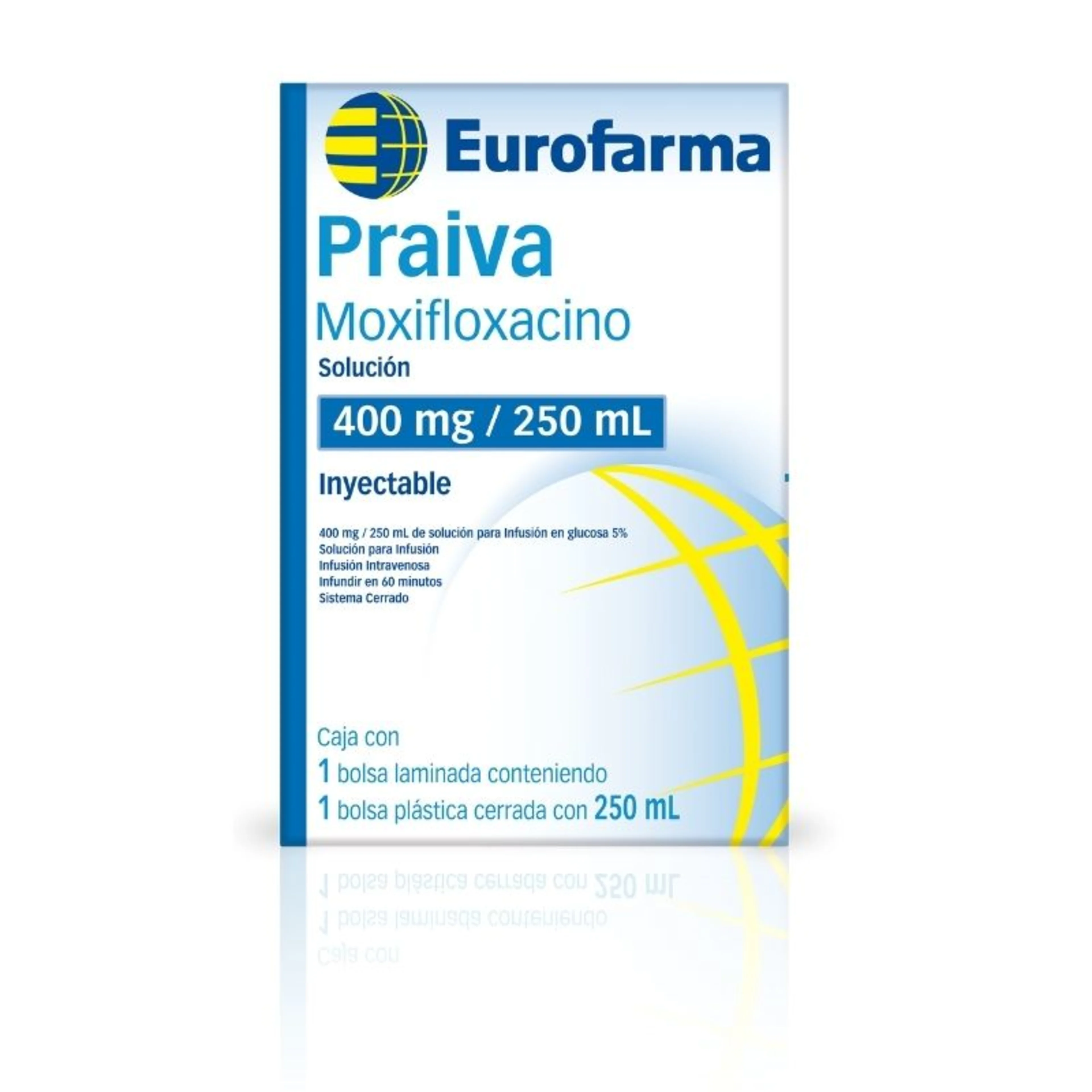 Praiva Moxifloxacino 400 Mg Con 1 Bolsa 250 Ml