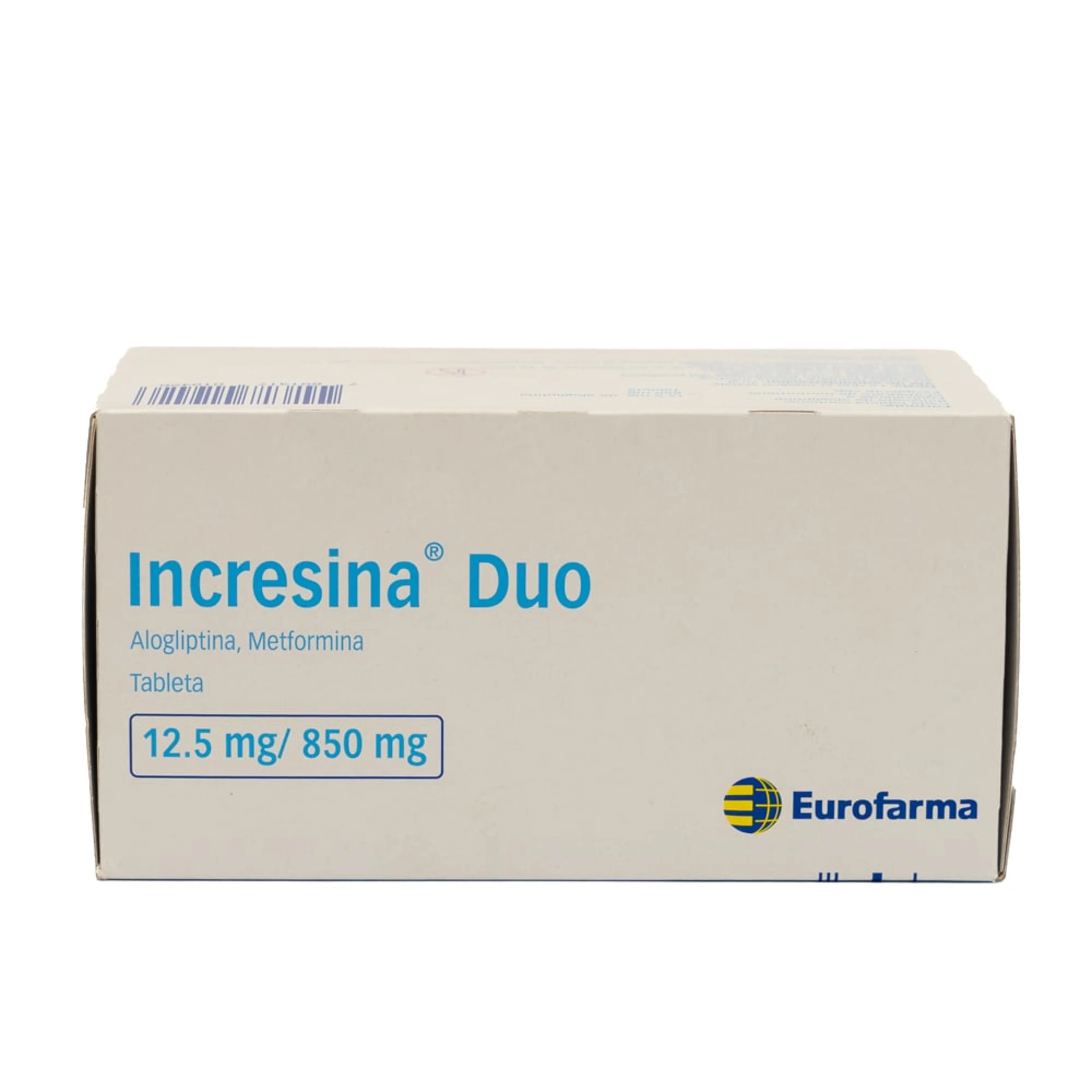 Incresina Duo Alogliptina Metformina 12.5 Mg / 850 Mg Con 56 Tabletas