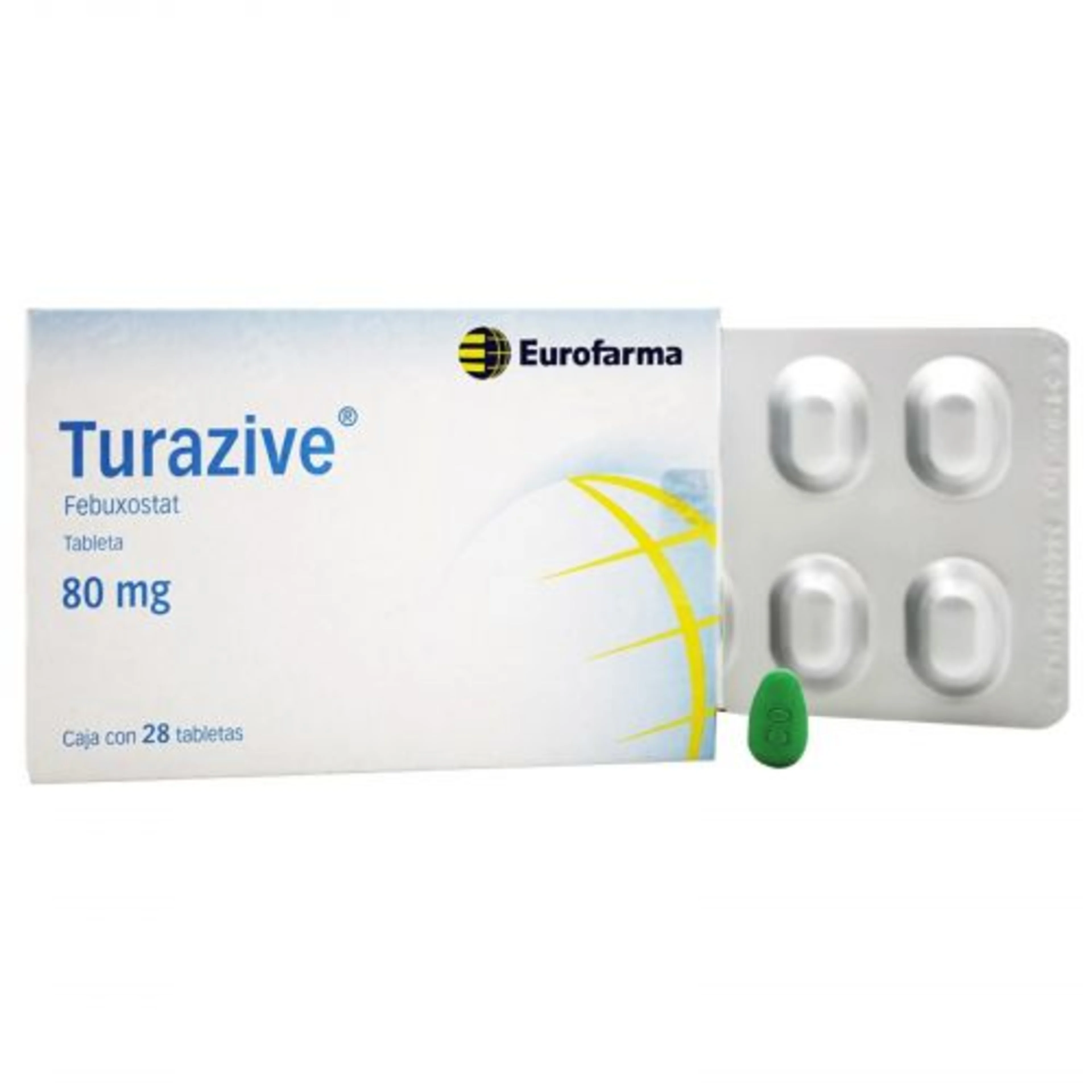 Turazive 80 Mg Con 28 Tabletas