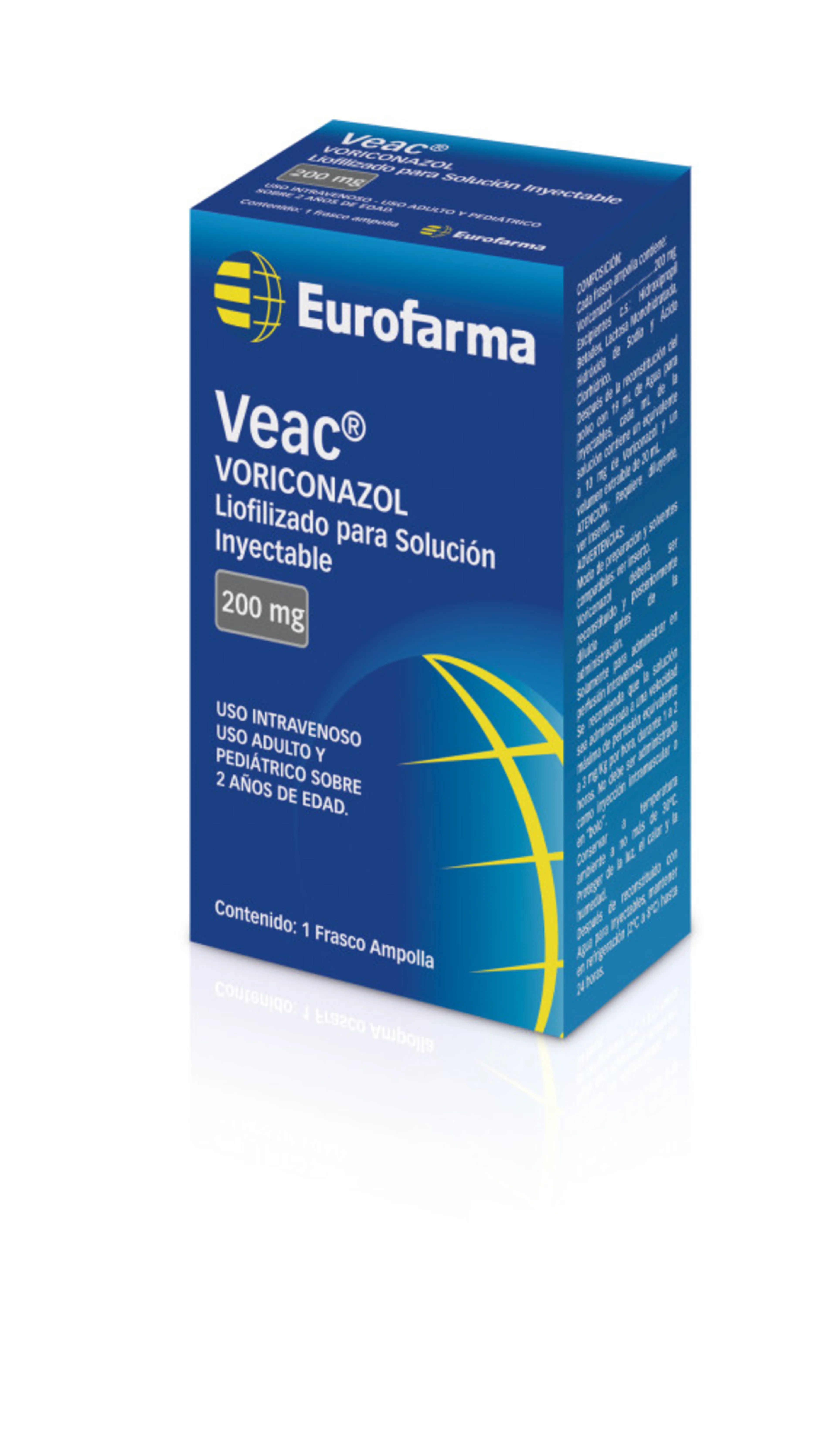 Veac 200 Mg Solución Inyectable Con 1 Ampolleta