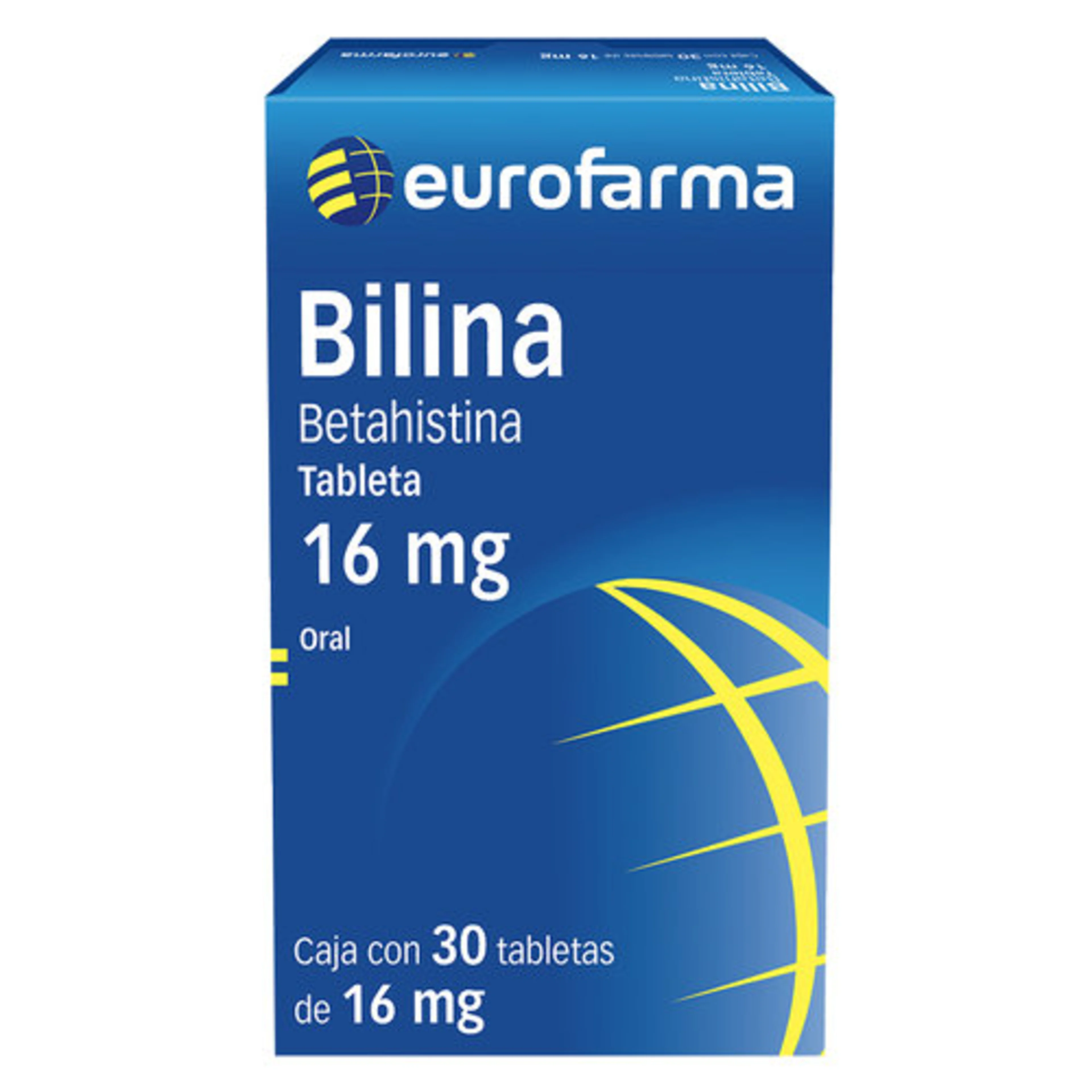 Bilina 16 Mg Con 30 Comprimidos