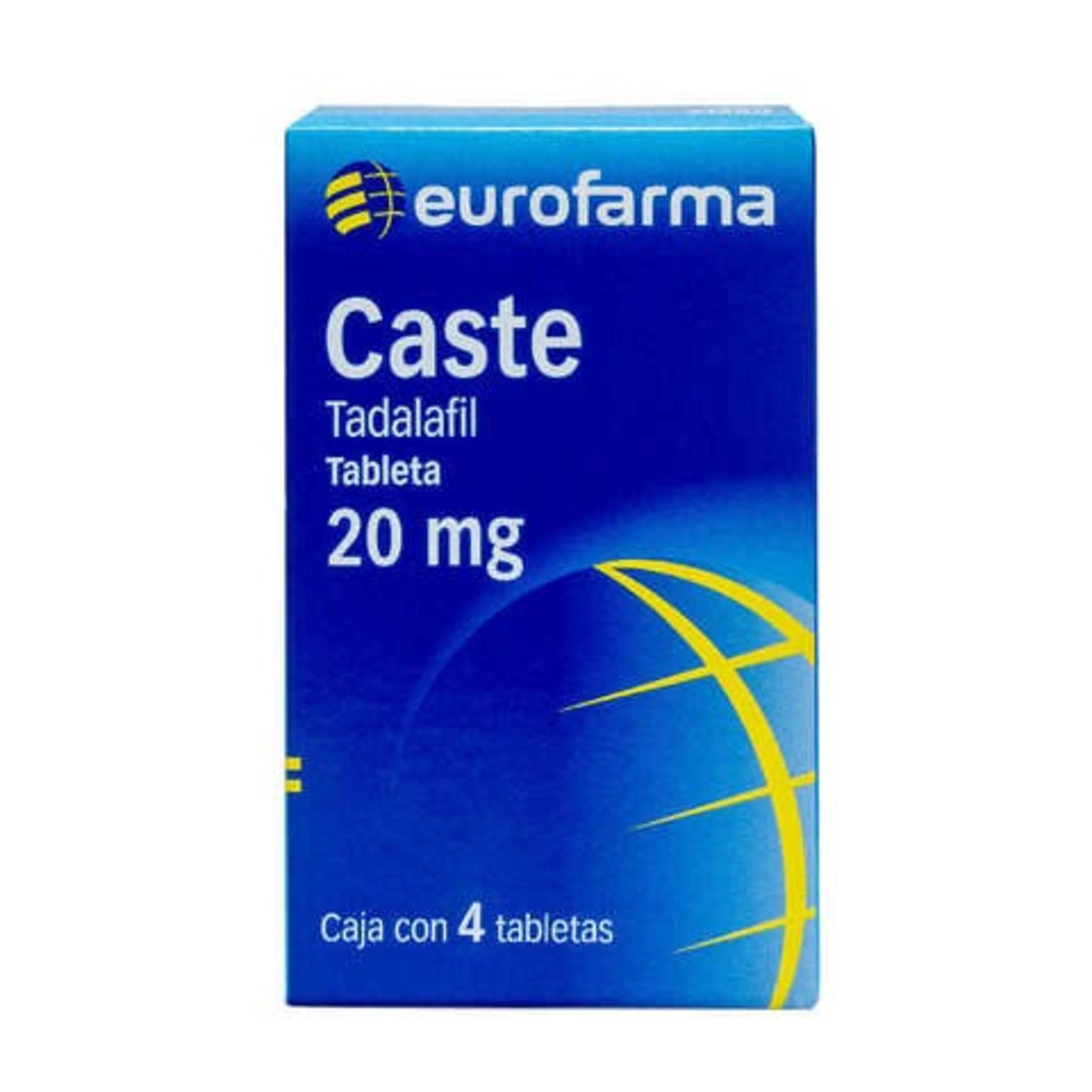 Caste Tadalafil 20 Mg Con 4 Tabletas