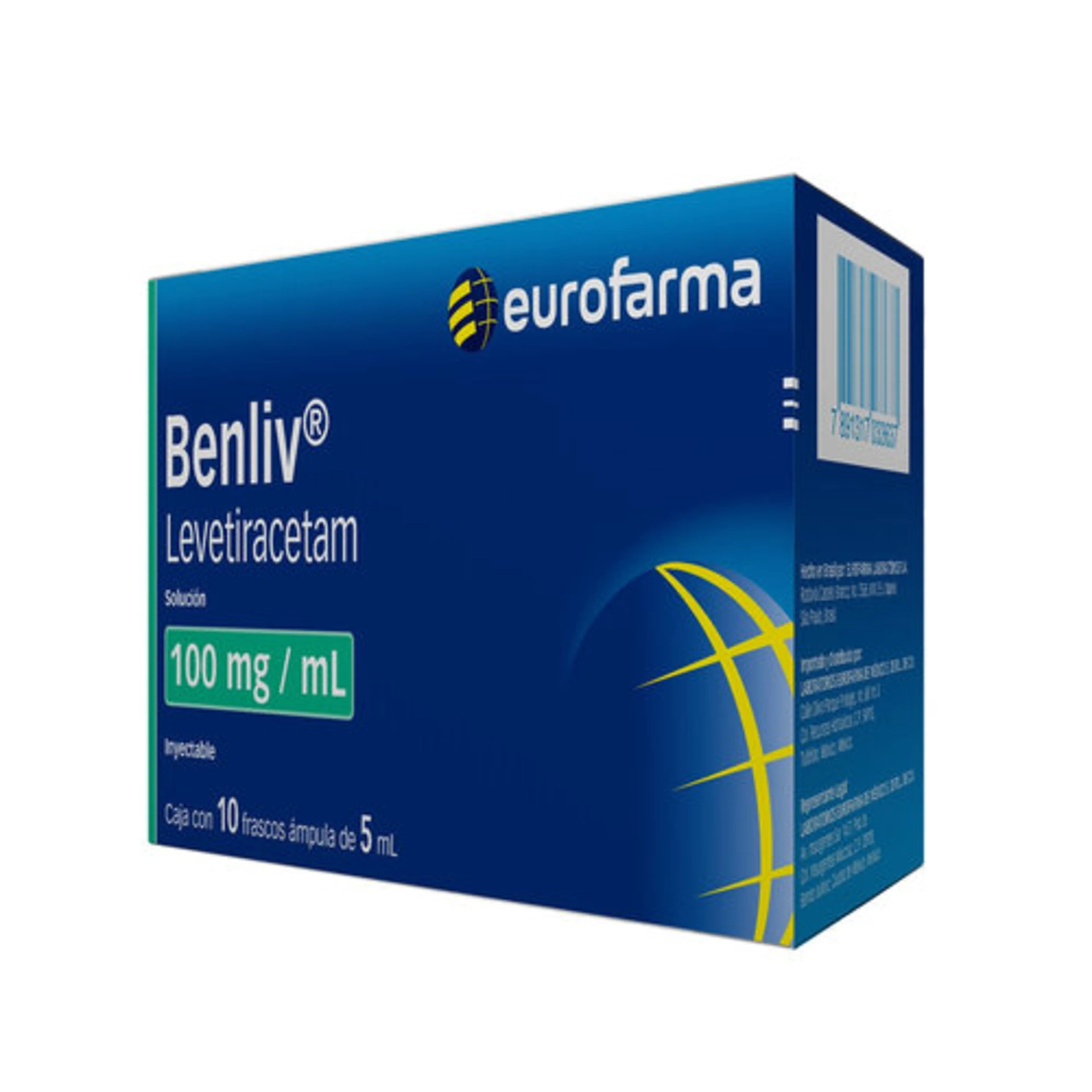 Benliv 100 Mg/Ml Con 10 Ampolletas