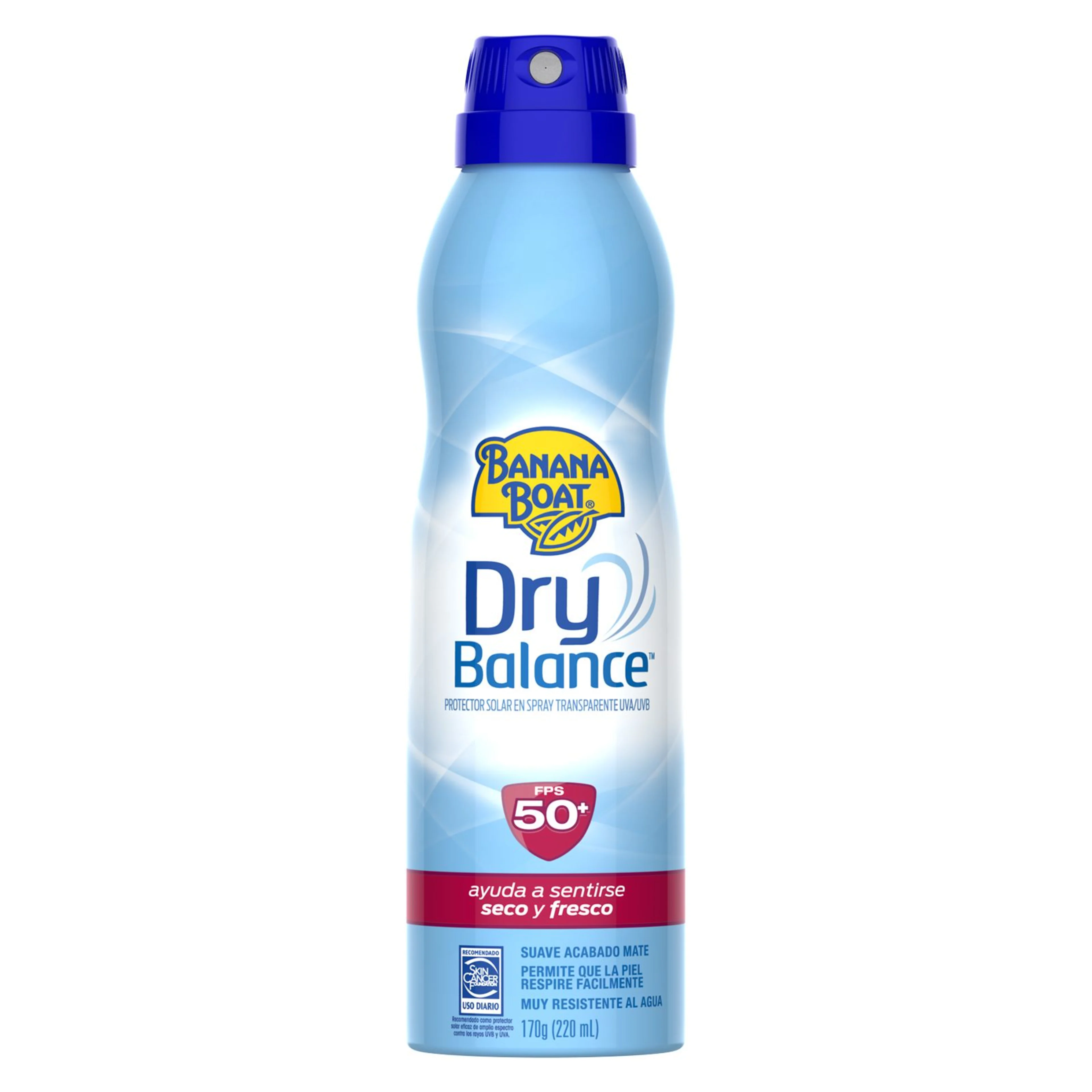 Banana Boat Dry Balance Bloqueador Solar Fps 50 En Aerosol 220 Ml