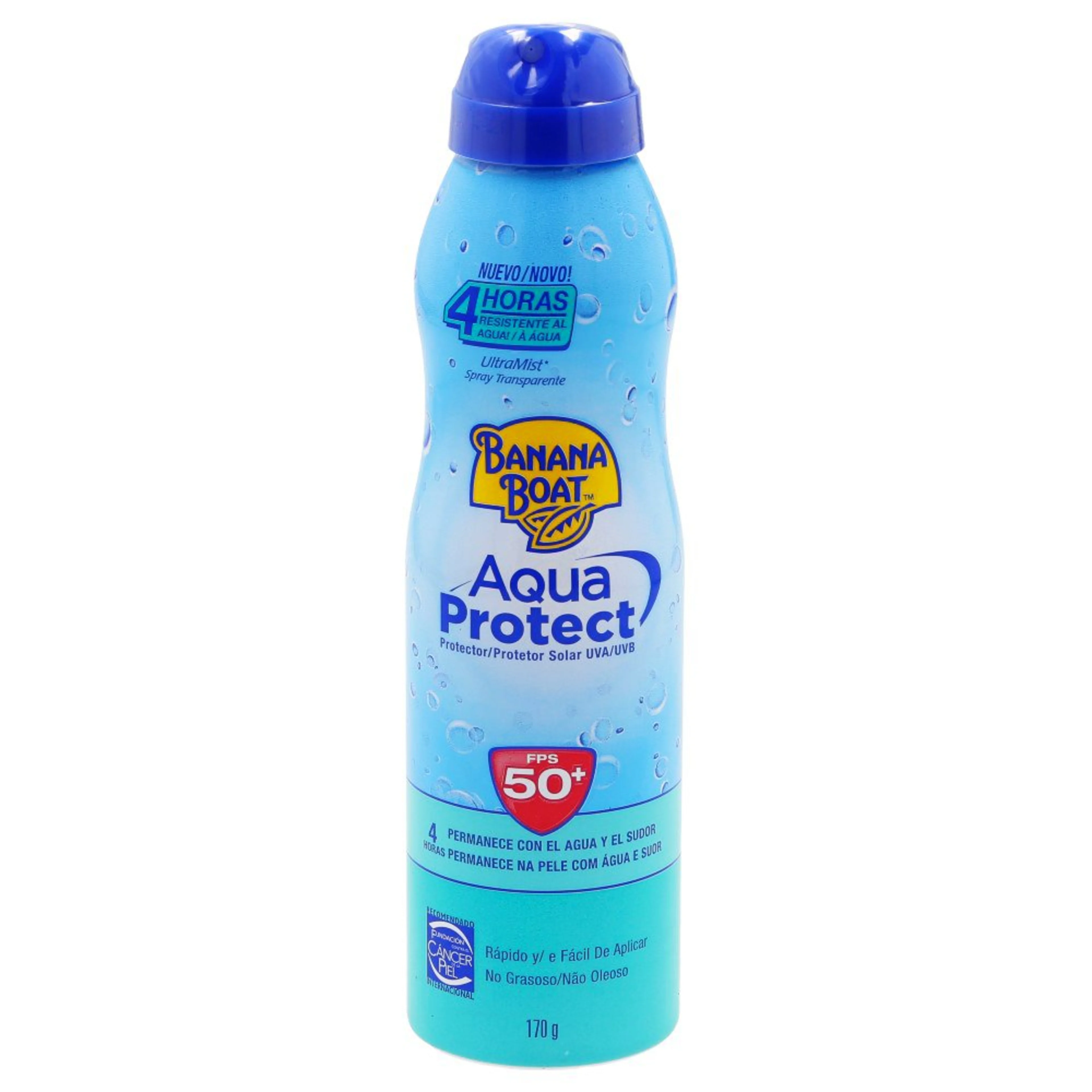 Banana Boat Aqua Protect Bloqueador Solar Fps 50 En Aerosol 170 Ml