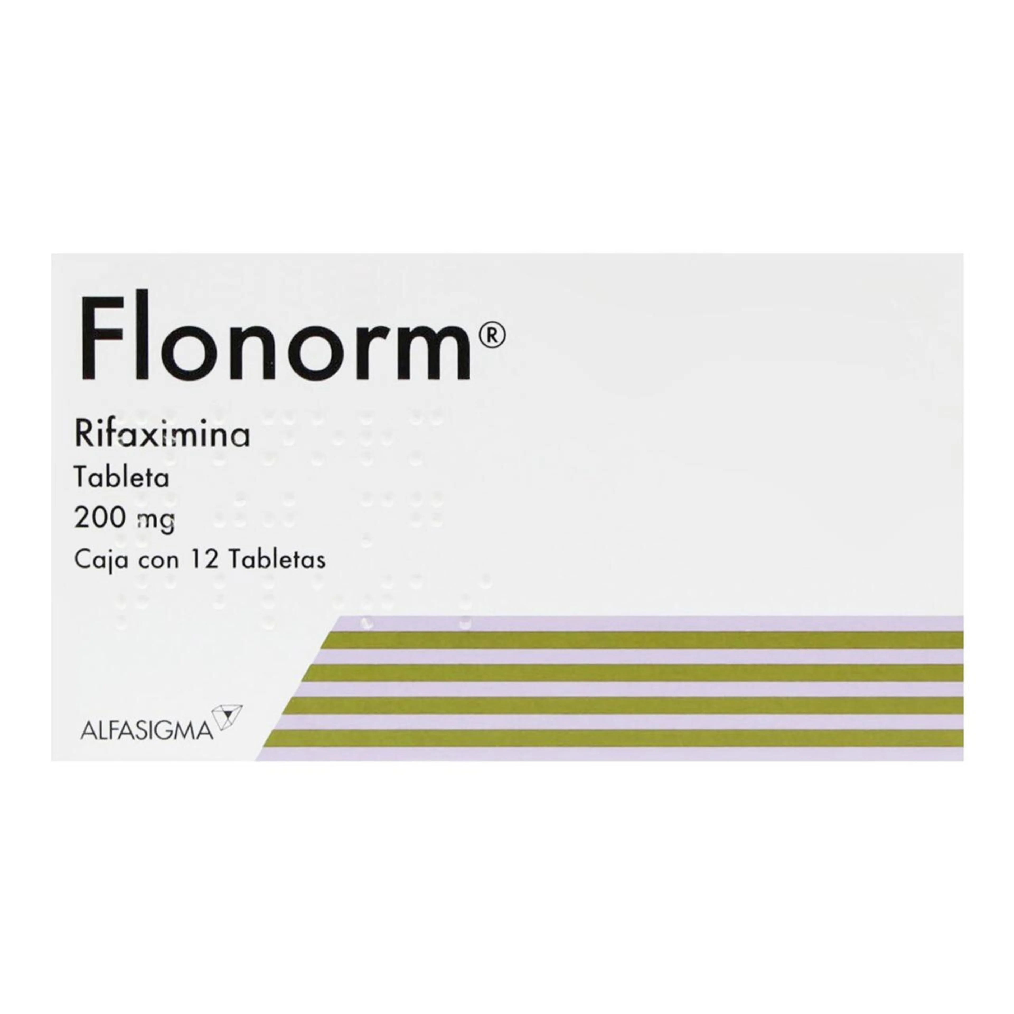 Flonorm Rifaximina 200 Mg Con 12 Tabletas