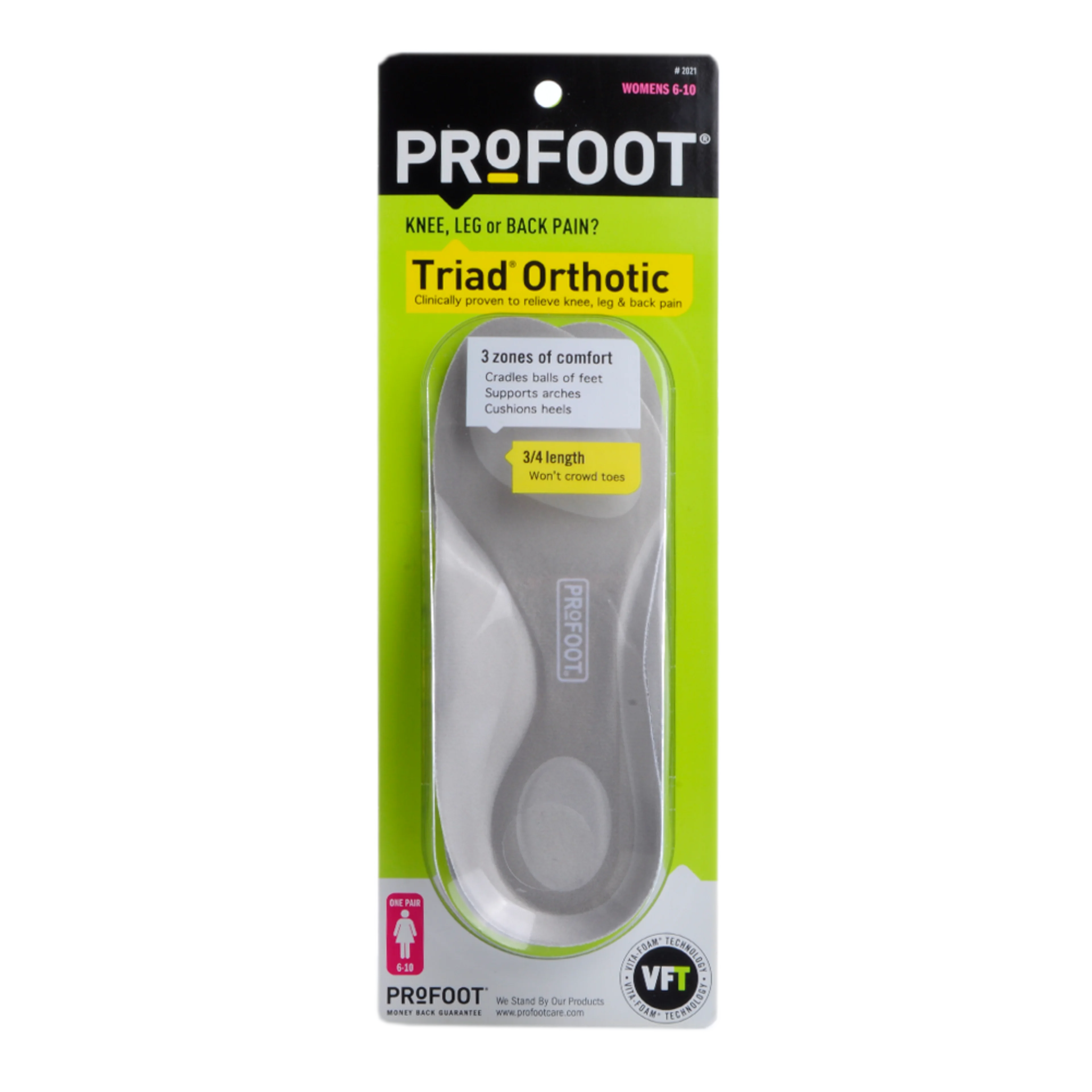 Profoot Soporte Ortopédico Para Mujer Con 1 Pieza Blíster