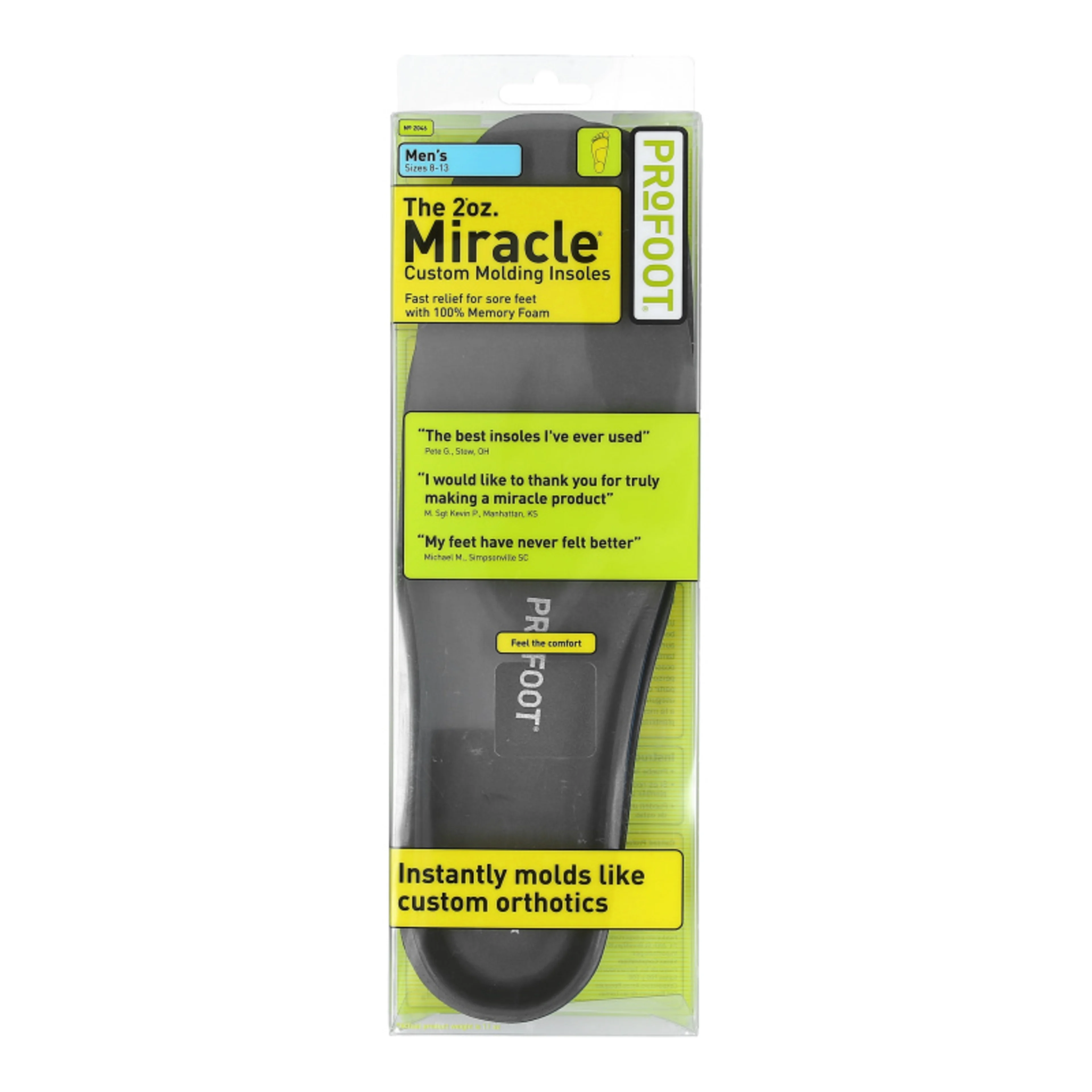 Profoot plantilla ajustable para hombre 1 pieza blíster