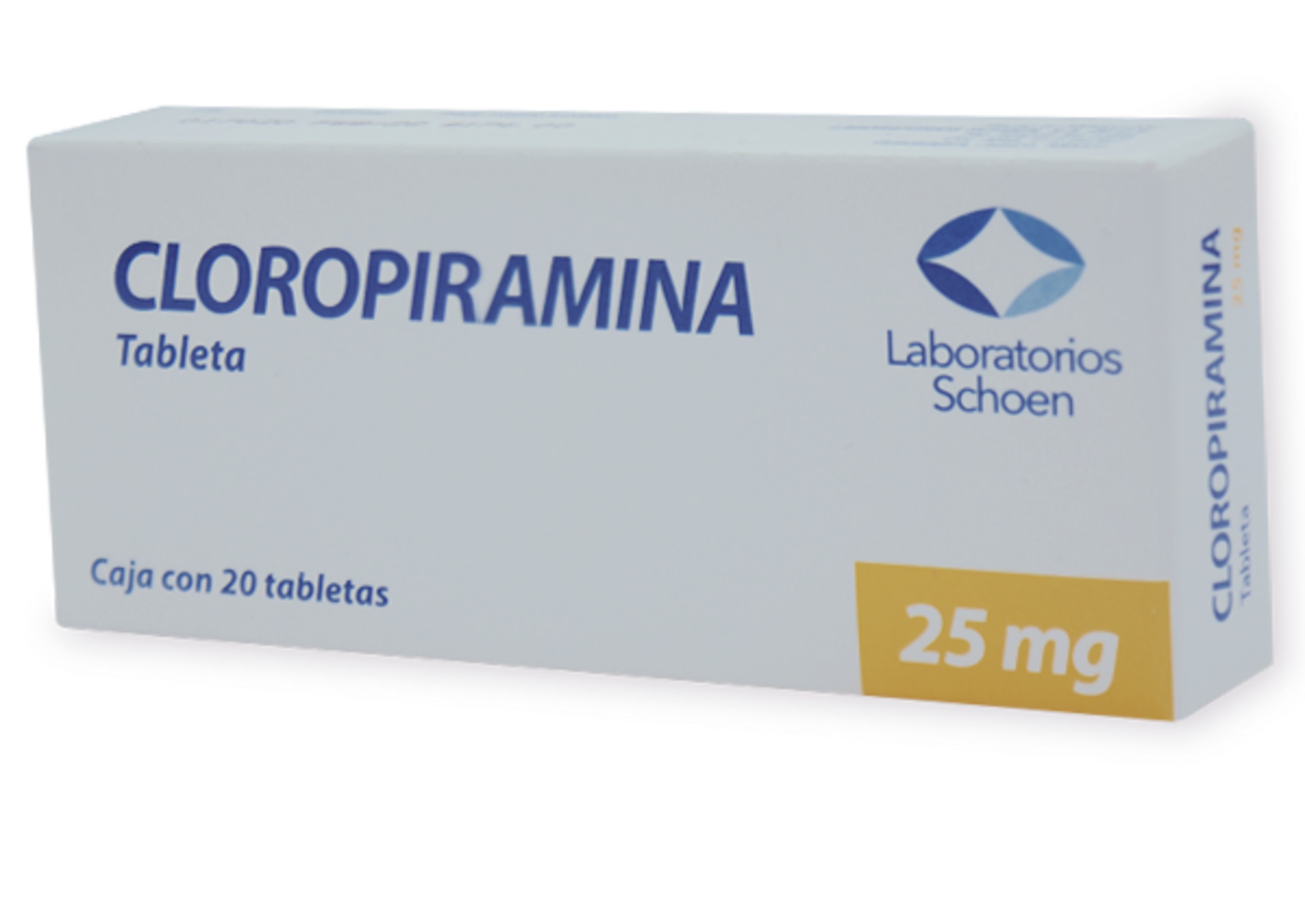Cloropiramina 25 Mg Con 20 Tabletas 