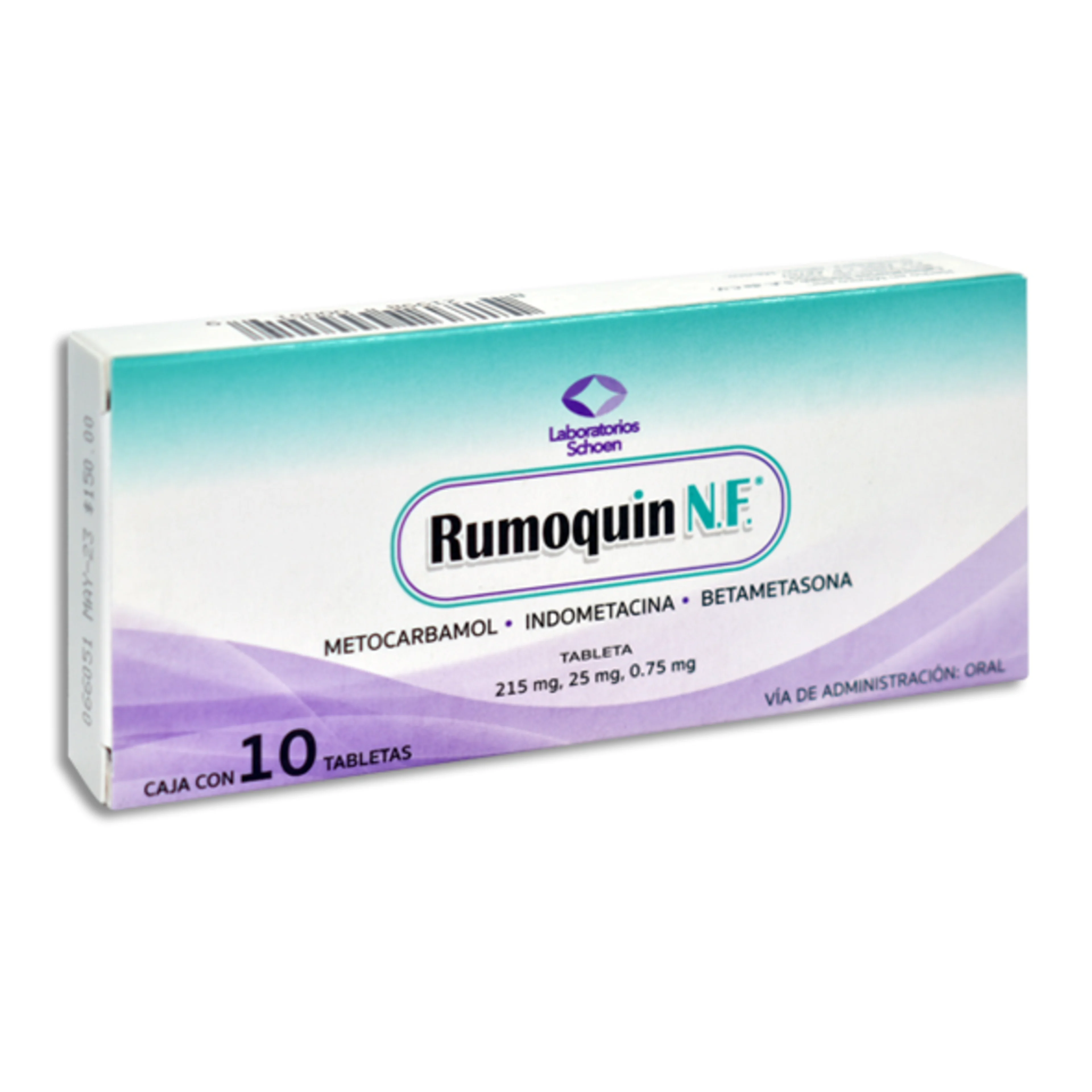 Rumoquin Nf 215/25/0.75 Mg Con 10 Tabletas