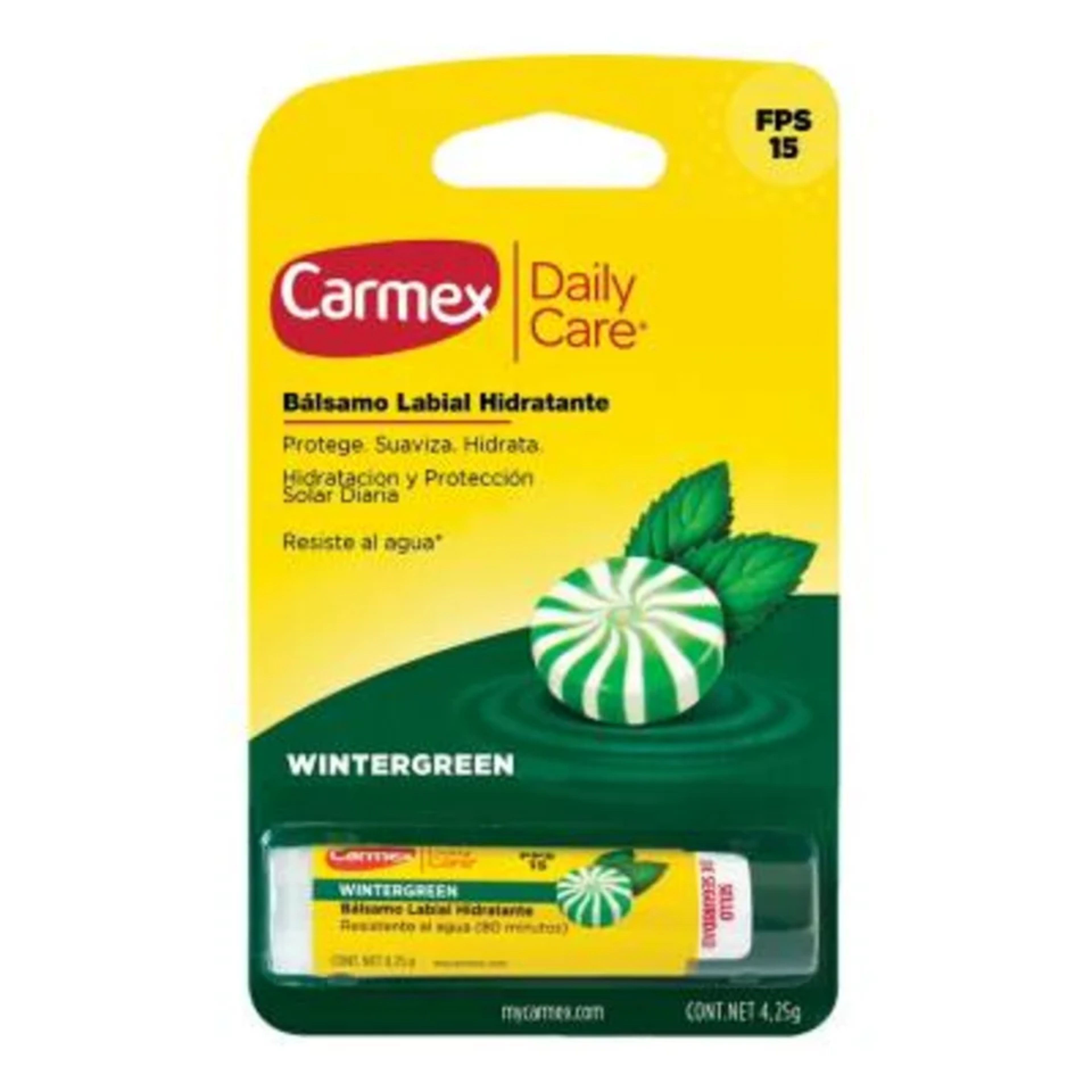 Carmex Bálsamo Labial Hidratante Aroma A Wintergreen Con 4.25 G