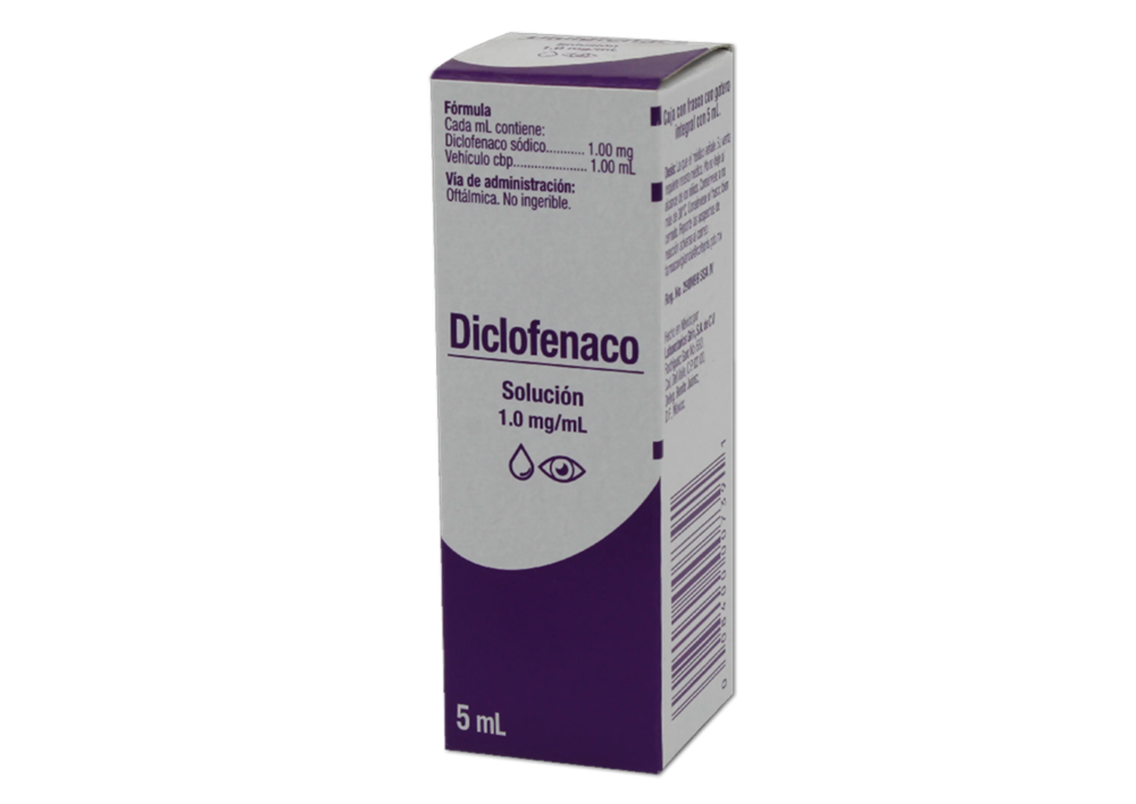 Diclofenaco 1 G Solución Oftálmica Con 5 Ml