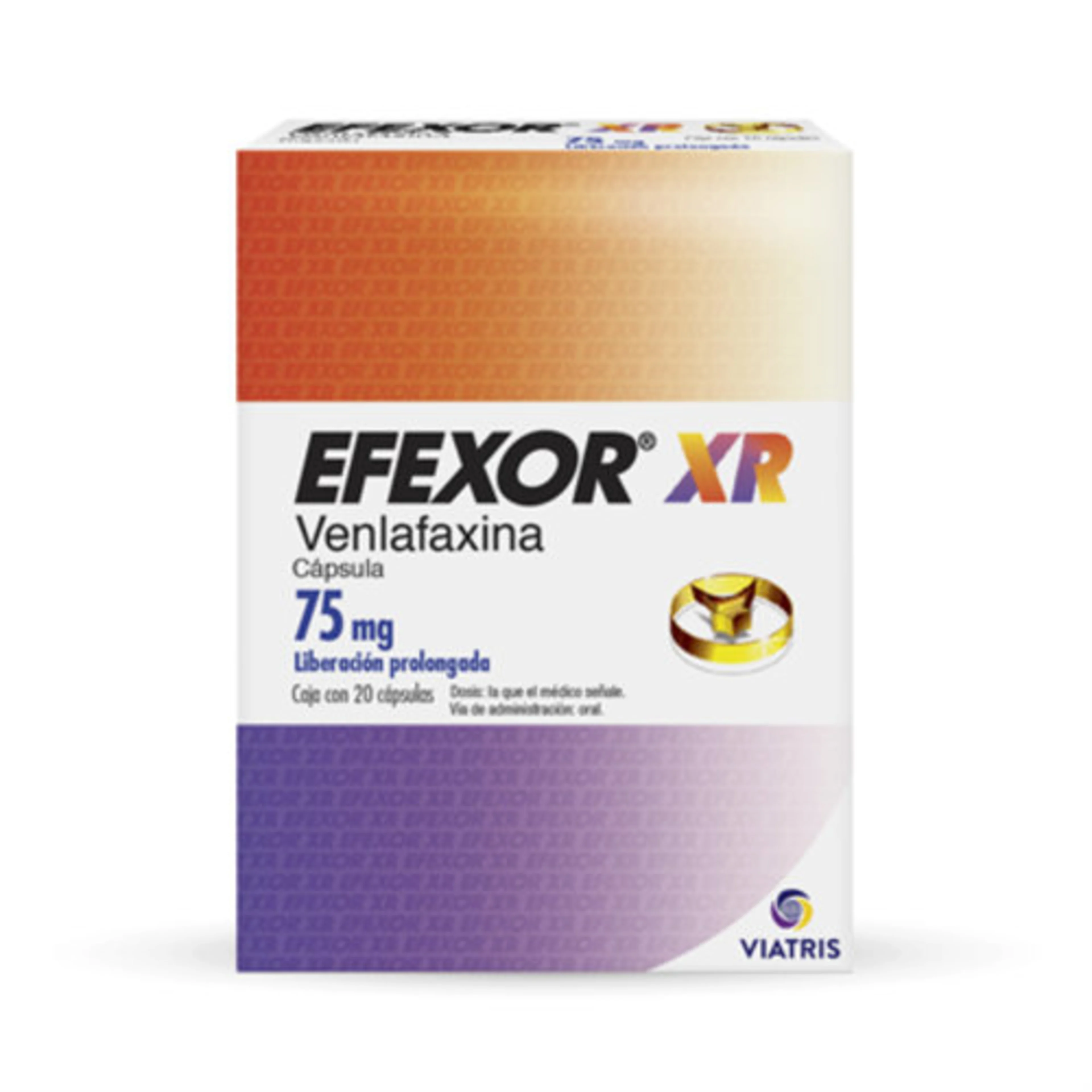 Efexor Xr 75 Mg Con 20 Cápsulas