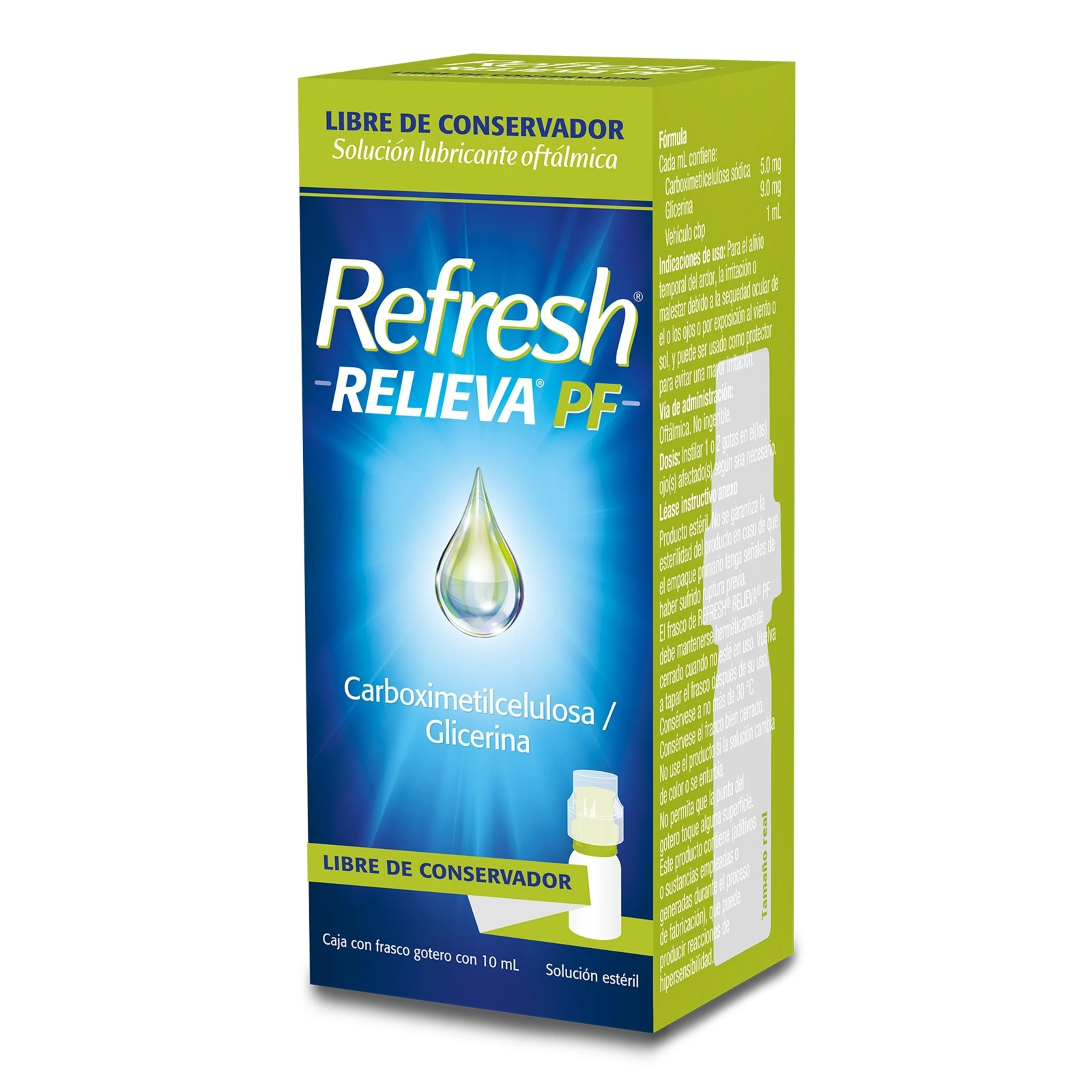 Refresh Relieva Pf Oftalmico Con 10 Ml