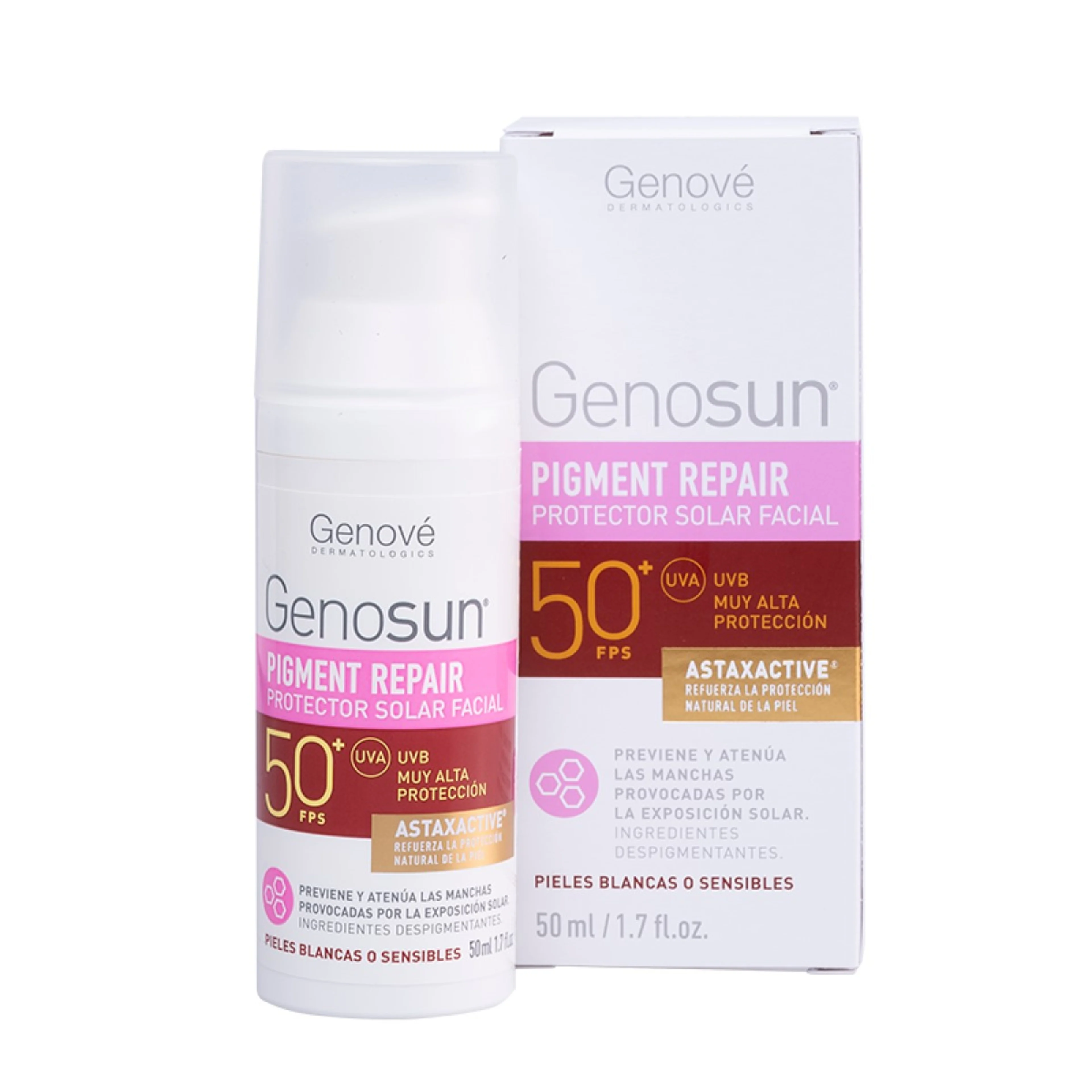 Genové Genosun Pigment Repair Protector Facial Fps50 Con 50 Ml